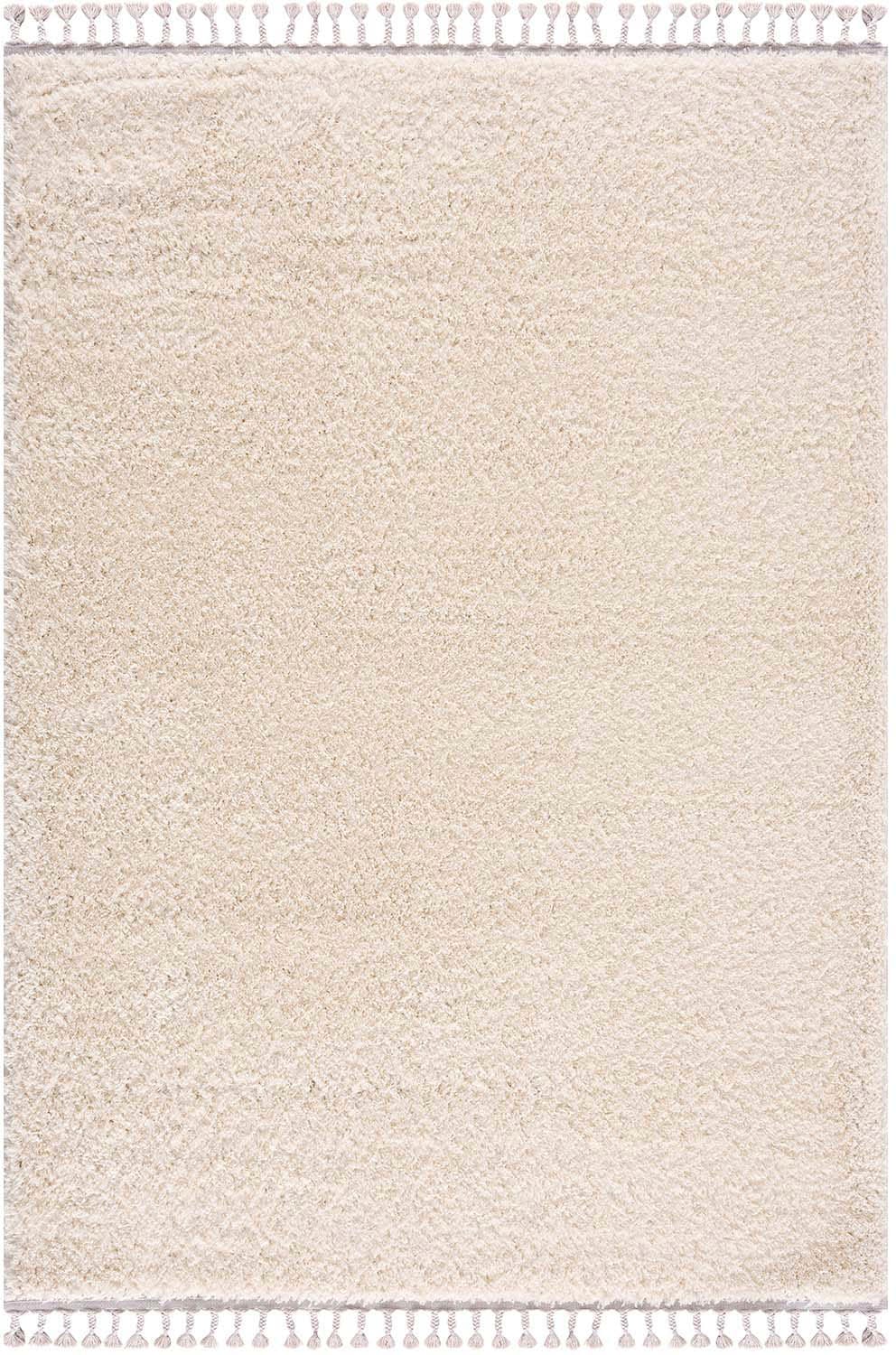 Carpet City Hochflor-Teppich »Pulpy 100«, rechteckig, 30 mm Höhe, Läufer, weich, mit Fransen, uni, viele Größen, Wohnzimmer, Schafzimmer