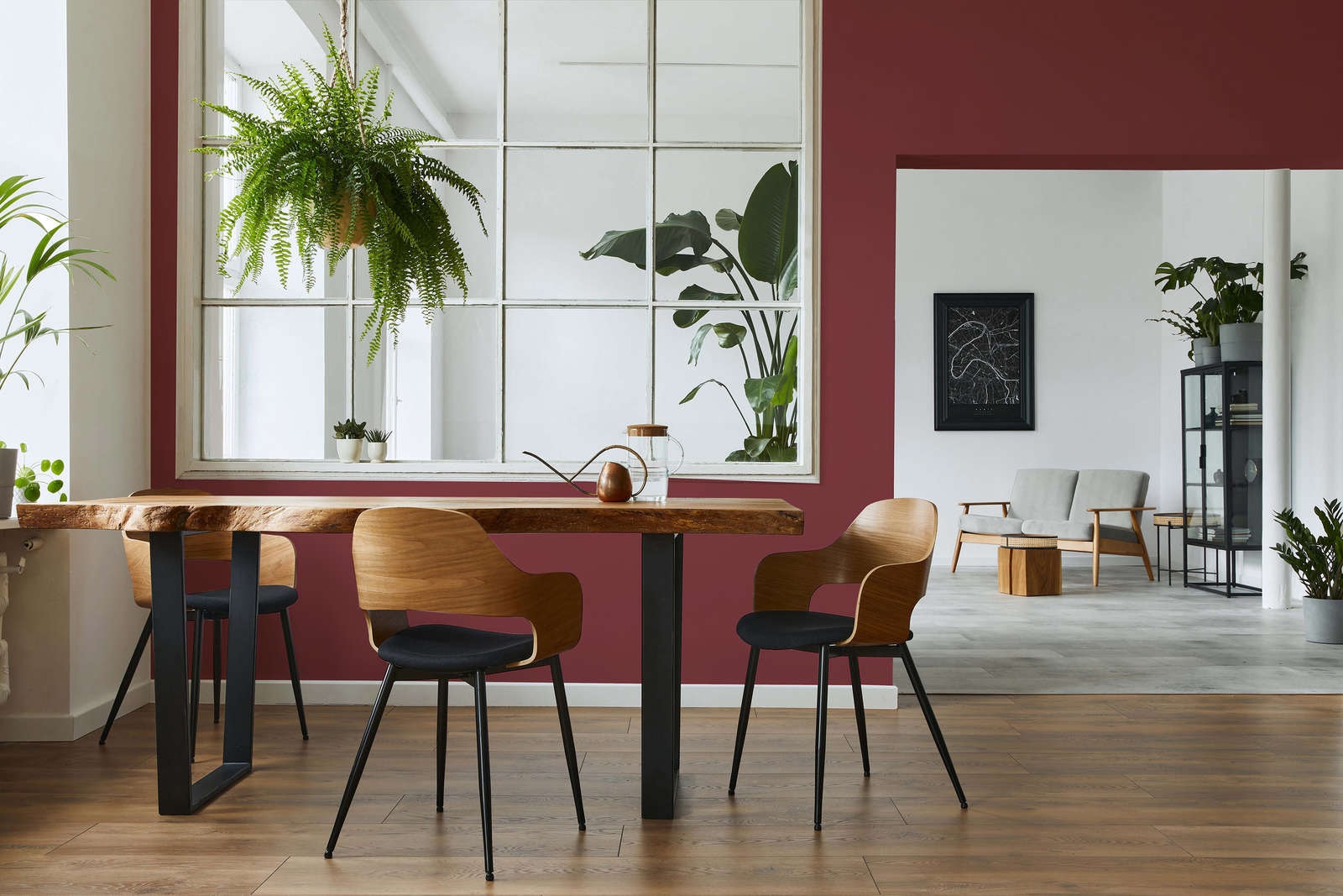 A.S. Création Wandfarbe »Premium Innenwandfarbe PURO Tuchmatt varied red« ideal für Wohnzimmer, Schlafzimmer, Flur und Küche, Farbwelt Rot