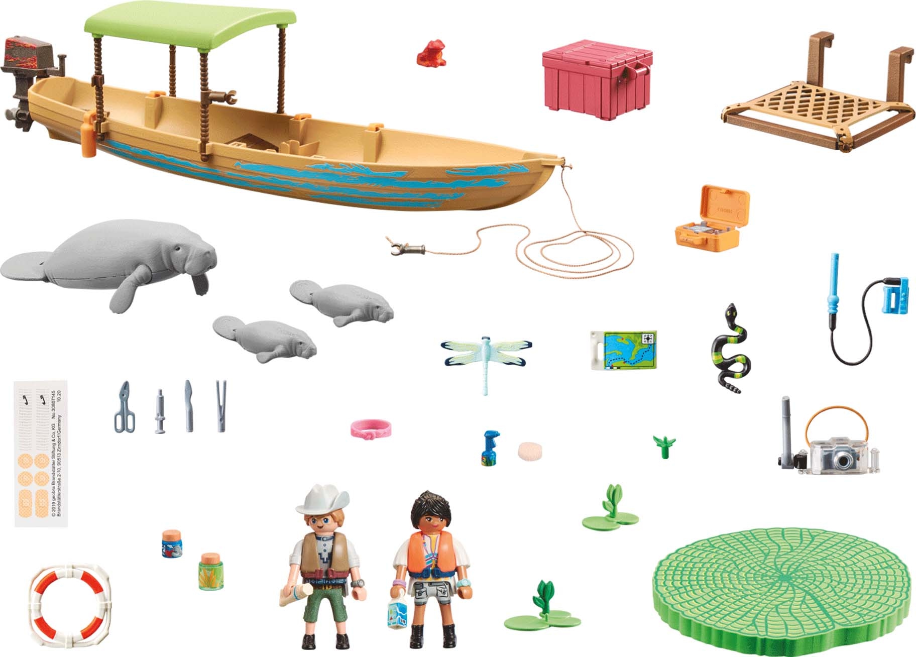 Playmobil® Konstruktions-Spielset »Wiltopia - Bootsausflug zu den Seekühen (71010), Wiltopia«, (71 St.), teilweise aus recyceltem Material; Made in Europe
