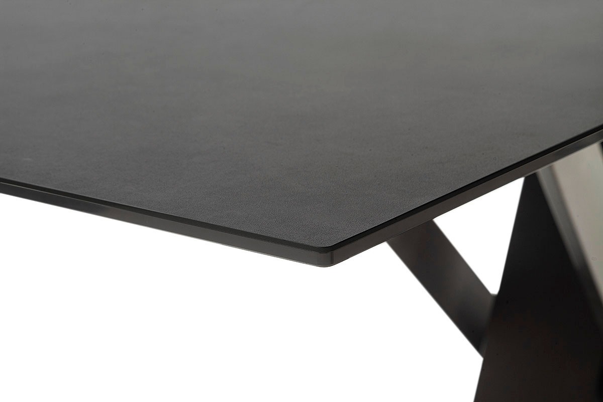 MCA furniture Esstisch »MASSARO Tisch mit Säule 160-210 cm«, (Einzelstück), Keramik, Metall, Synchronauszug, ausziehbar, 6-8 Pers.