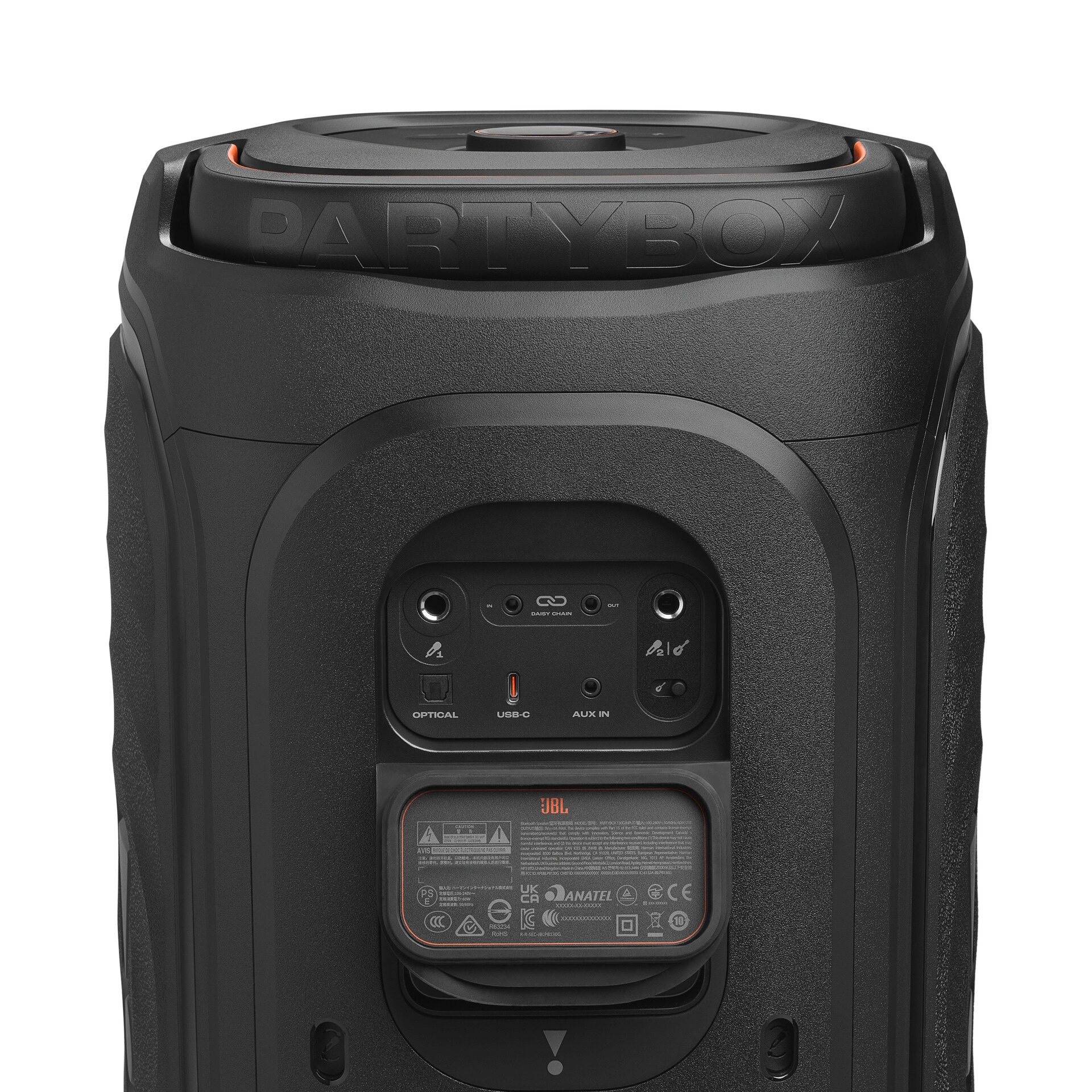 JBL Party-Lautsprecher »PartyBox 130« (A2DP Bluetooth | AVRCP Bluetooth | Bluetooth 200 W) Tragbarer Partylautsprecher mit legendärem JBL Sound und Lichtshow