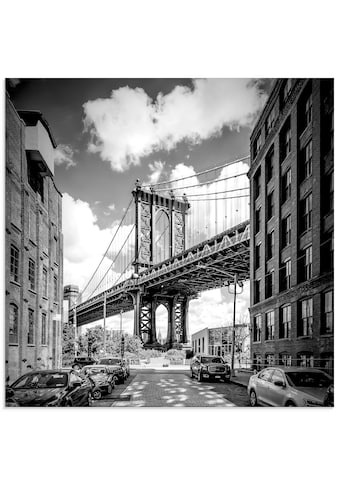 Artland Glasbild »New York City Manhattan Bridge«, Amerika, (1 St.) kaufen