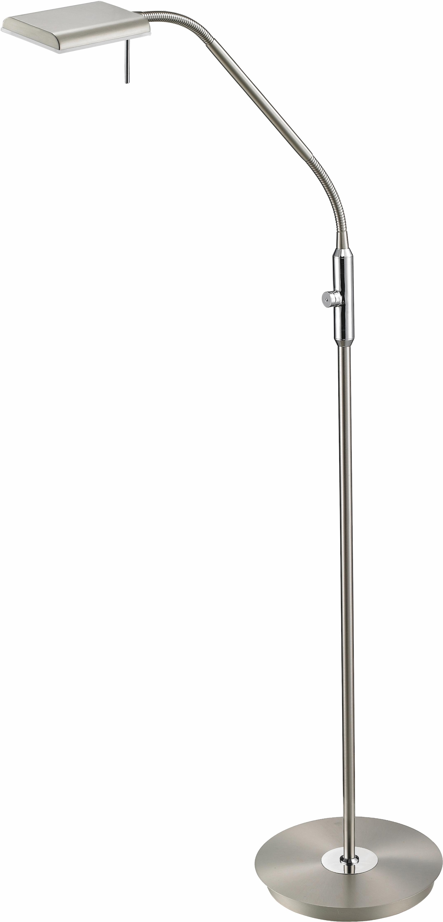 TRIO Leuchten LED Stehlampe »BERGAMO«, 1 flammig, Leuchtmittel LED-Board | LED fest integriert, Sensordimmer,Flexibel