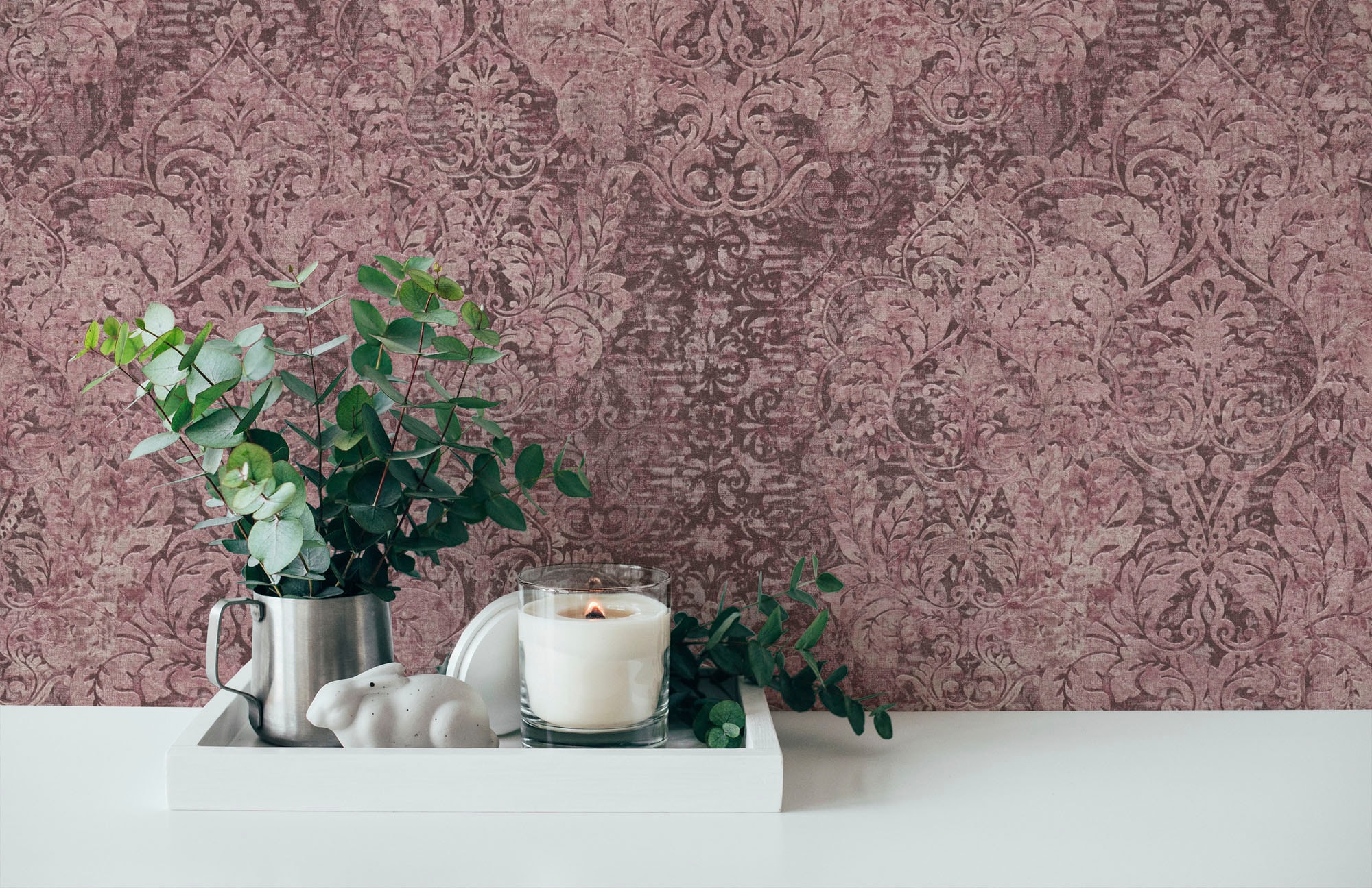 living walls Vliestapete »Mata Hari«, Barock-ornamental-Glitzermuster, Vintagetapete Tapete Barock Tapeten Wohnzimmer Schlafzimmer Küche Flur