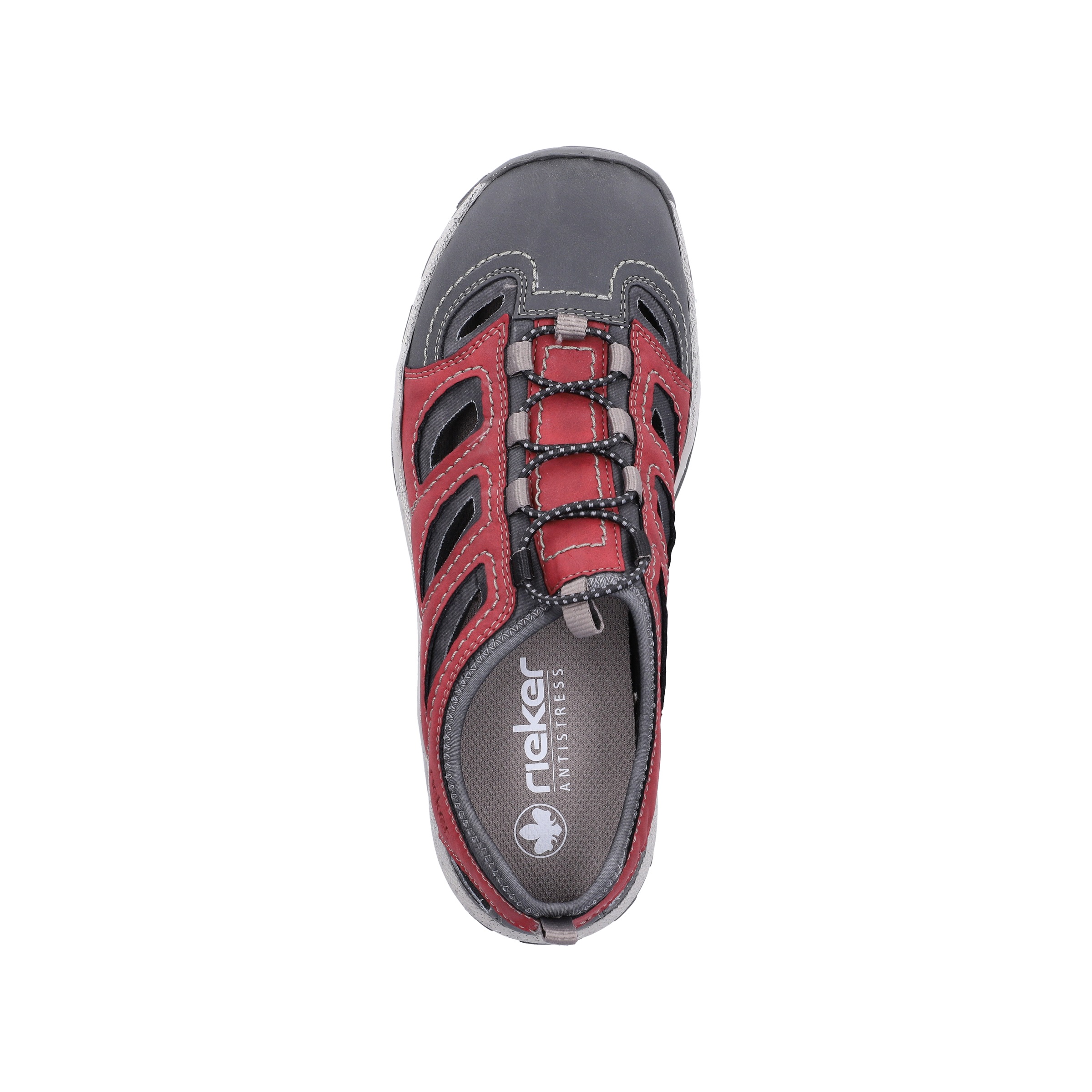 Rieker Slipper  Trekking Schuh, Sandale, Sommerschuh mit praktischem Gummizug