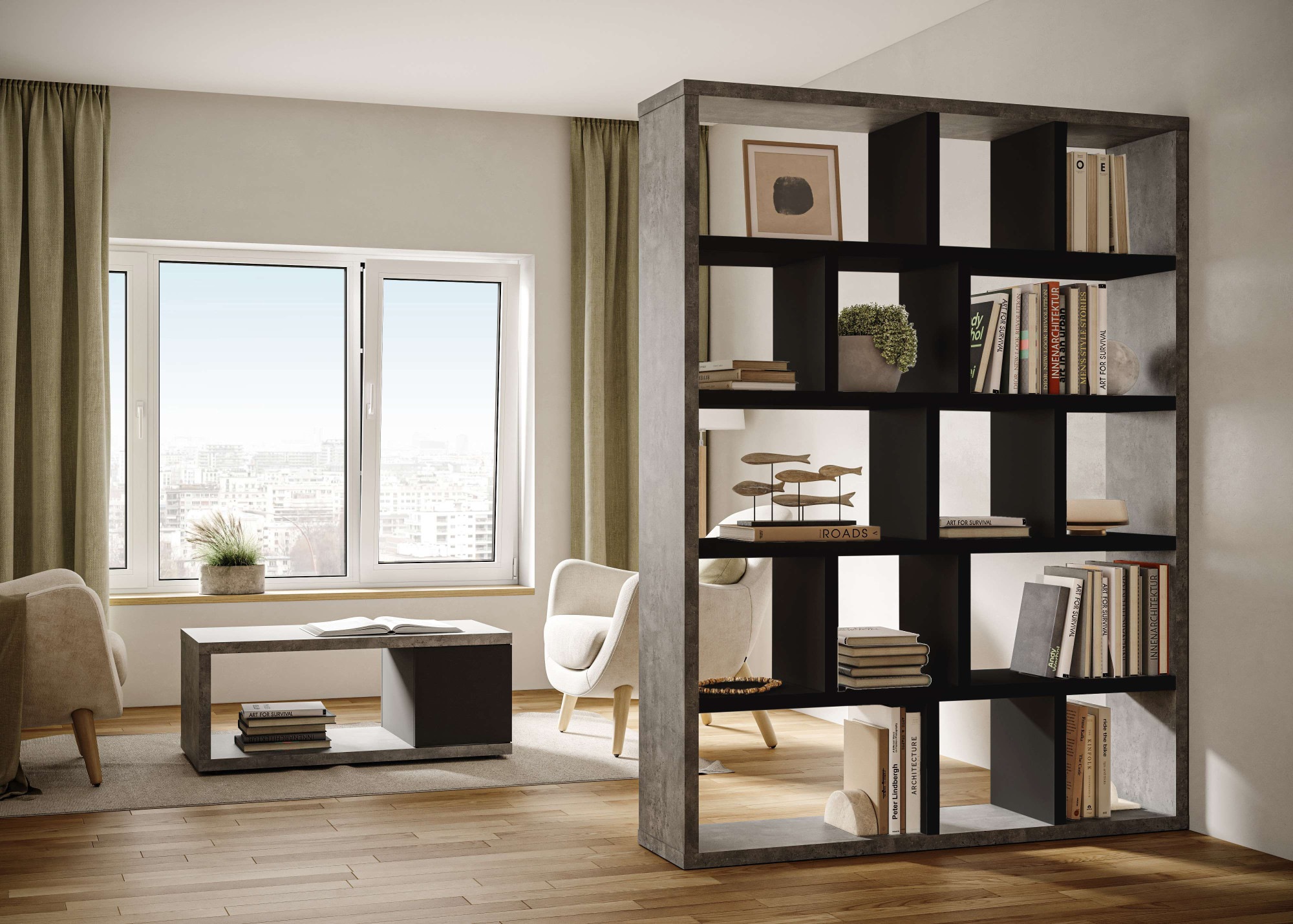 TemaHome Bücherregal »Berlin Regal 150 cm breit, Raumteiler, Mehrzweckregal günstig online kaufen