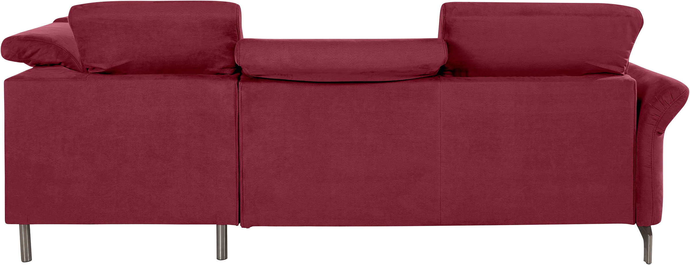 INOSIGN Ecksofa »Fresh L-Form«, Federkern, wahlweise Kopfteilverstellung und motorischer Vorziehsitz