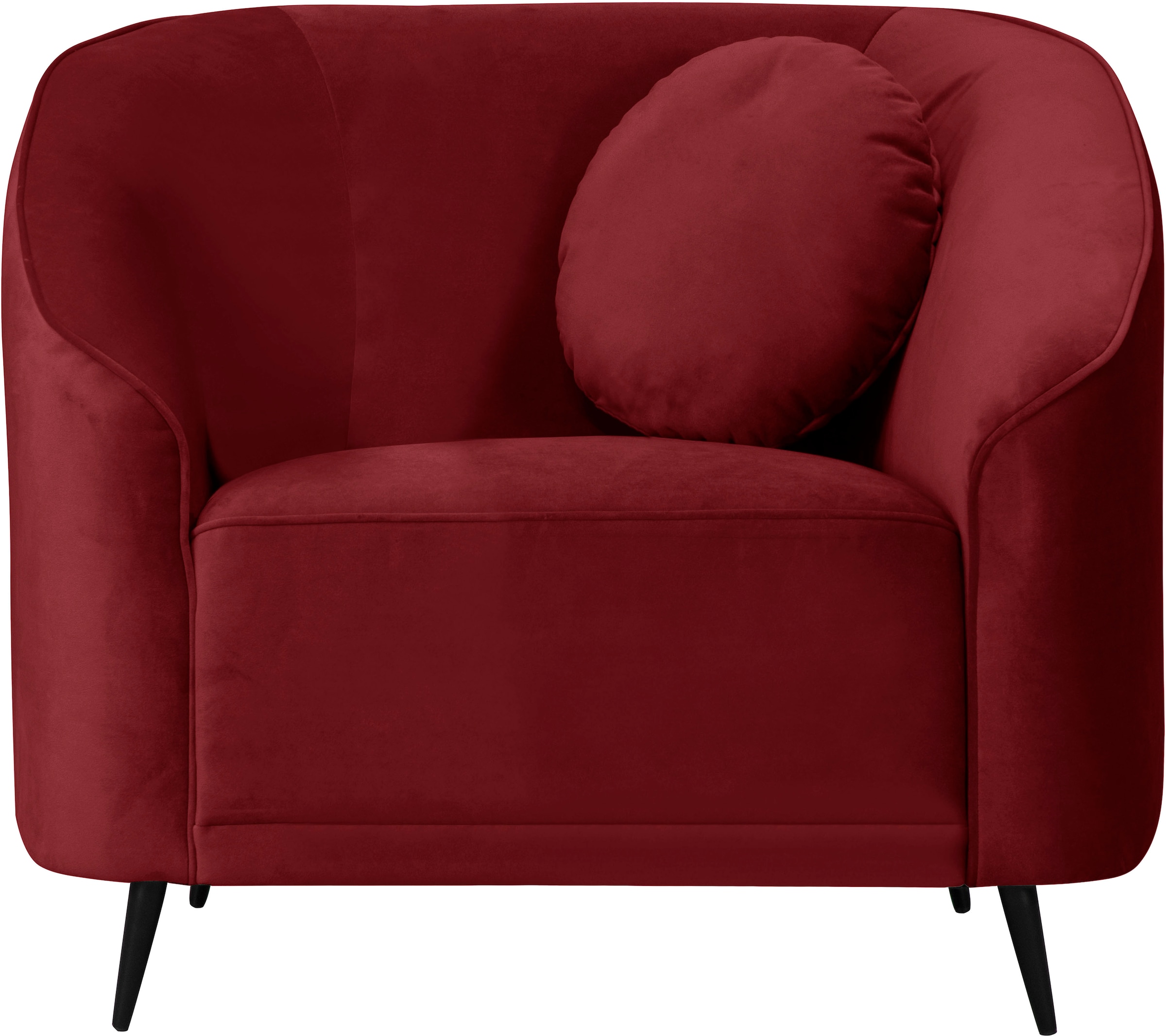 Home affaire Sessel »Ashly« in 3 Bezugsvarianten, Bouclé, Samtoptik und Str günstig online kaufen