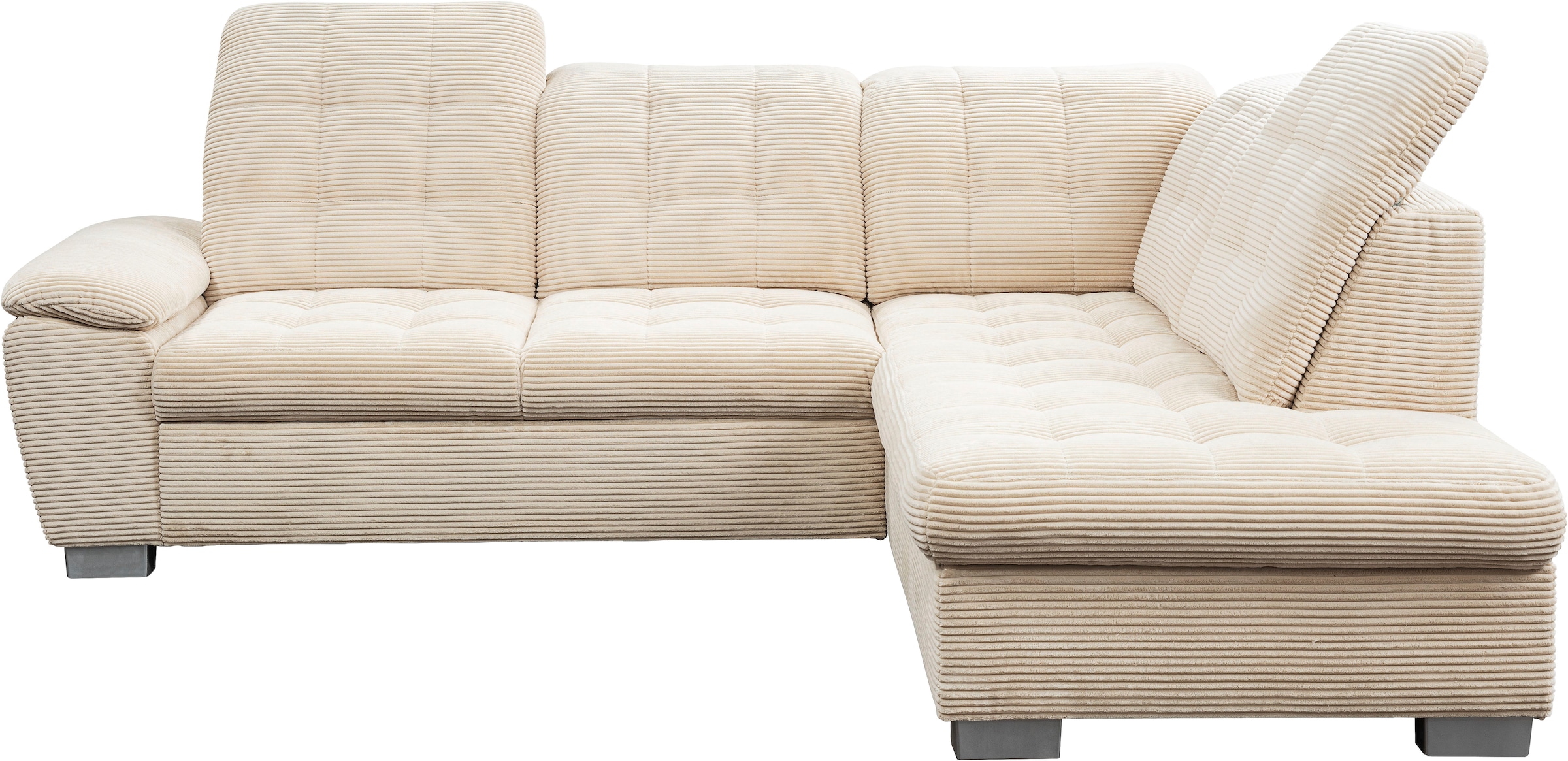 WERK2 Ecksofa »Bonny inkl. Kopfteilverstellung, Bettfunktion, Stauraum, L-F günstig online kaufen