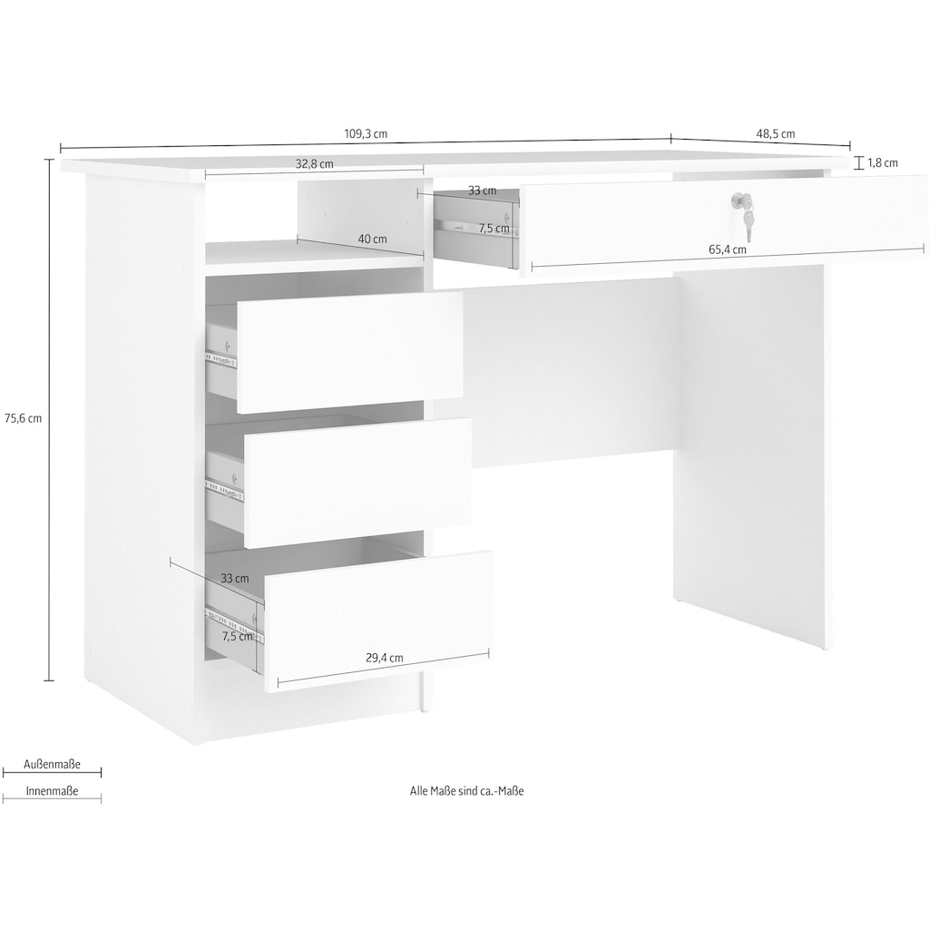 Home affaire Schreibtisch »Plus«