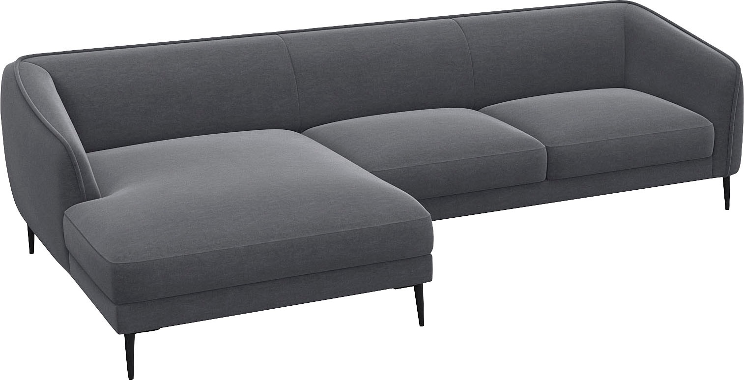 FLEXLUX Ecksofa "Belle Designsofa, L-Form, B/T 288/149 cm", Skandinavisches günstig online kaufen