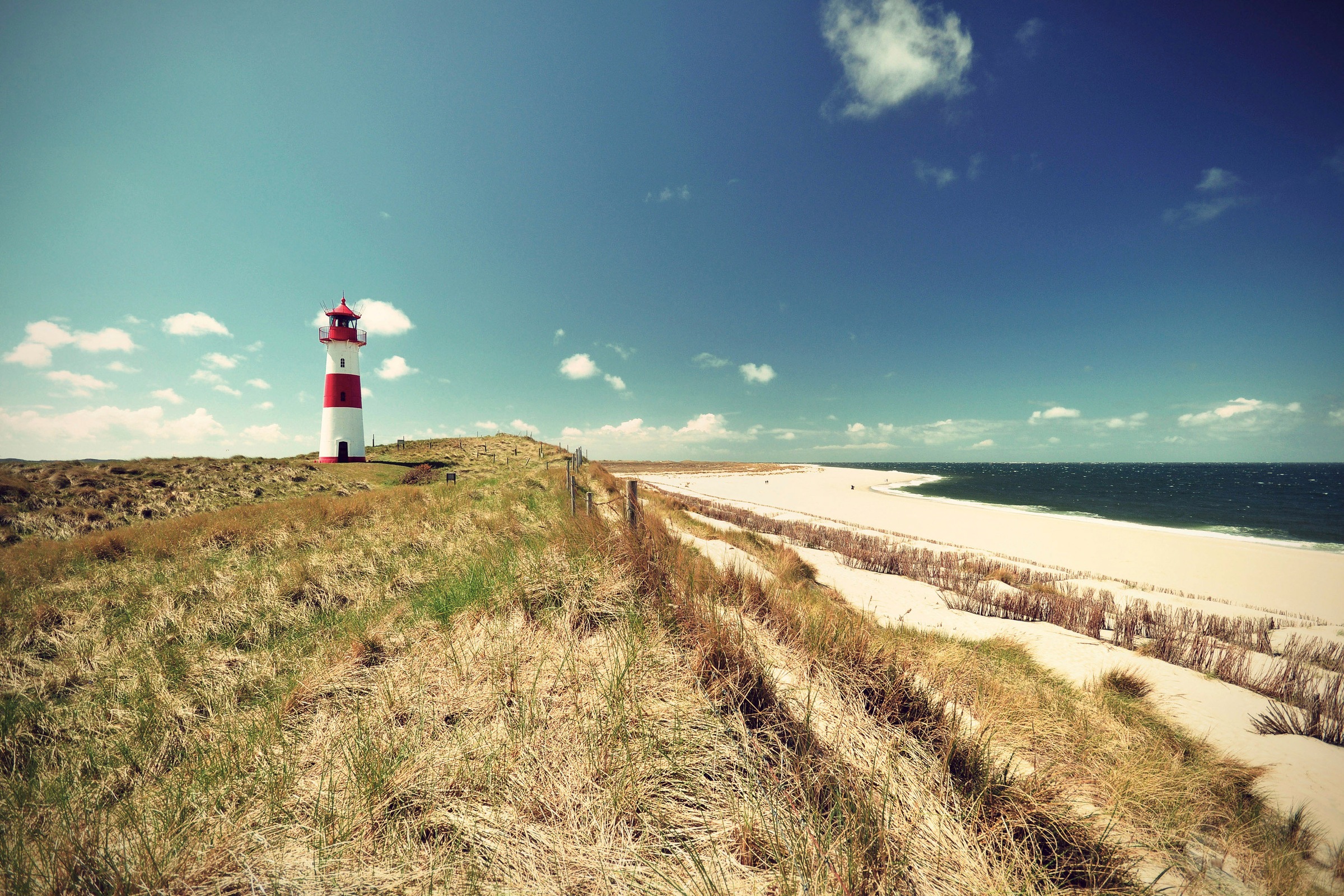 A.S. Création Leinwandbild »Lighthouse«, Kunst-Gemälde-Kinder, (1 St.), Strand Dünen Meer Keilrahmen Natur Leinwand-Bild Wohnzimmer modern
