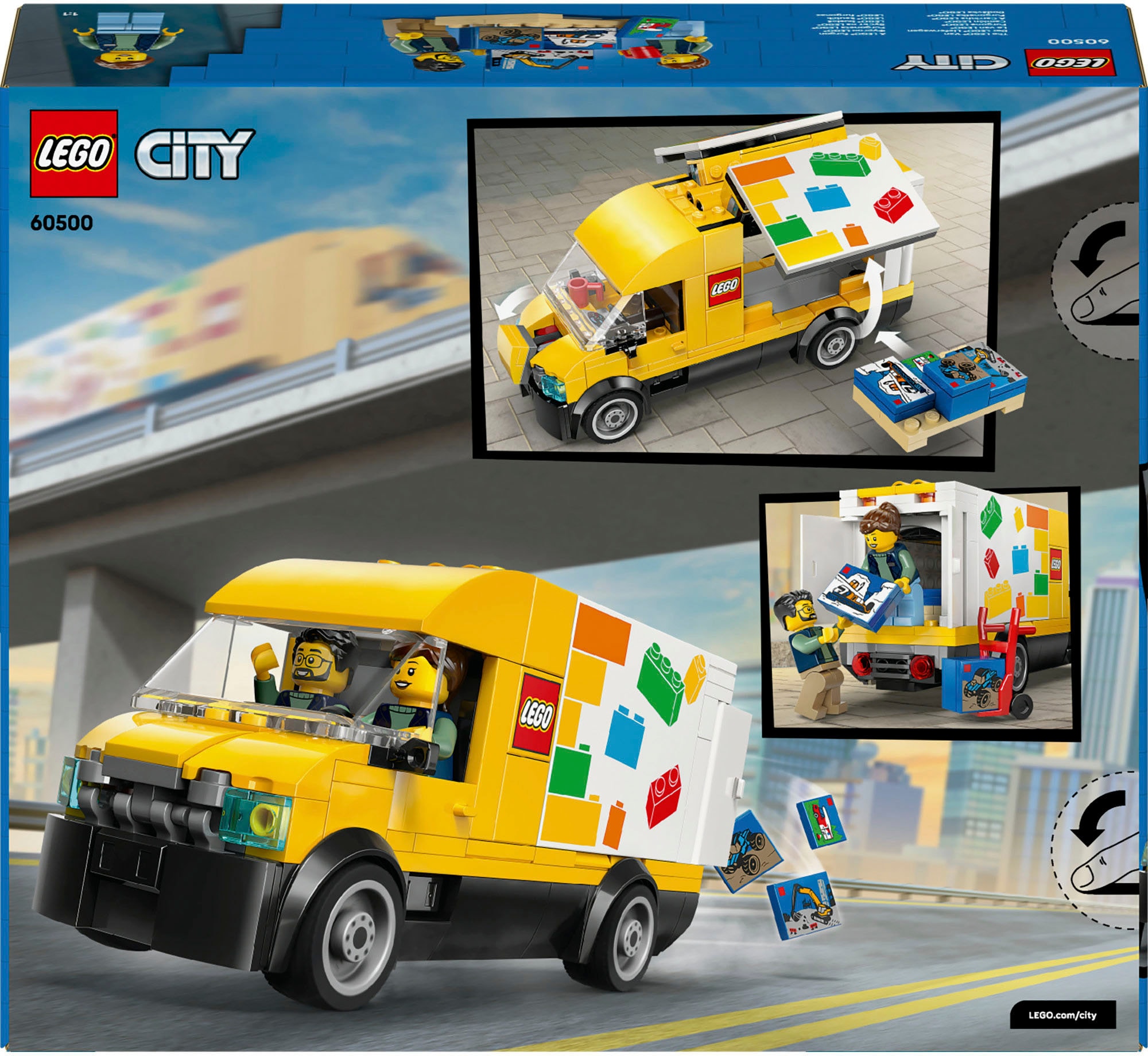 LEGO® Konstruktionsspielsteine »Der LEGO Lieferwagen (60500), LEGO City« Made in Europe