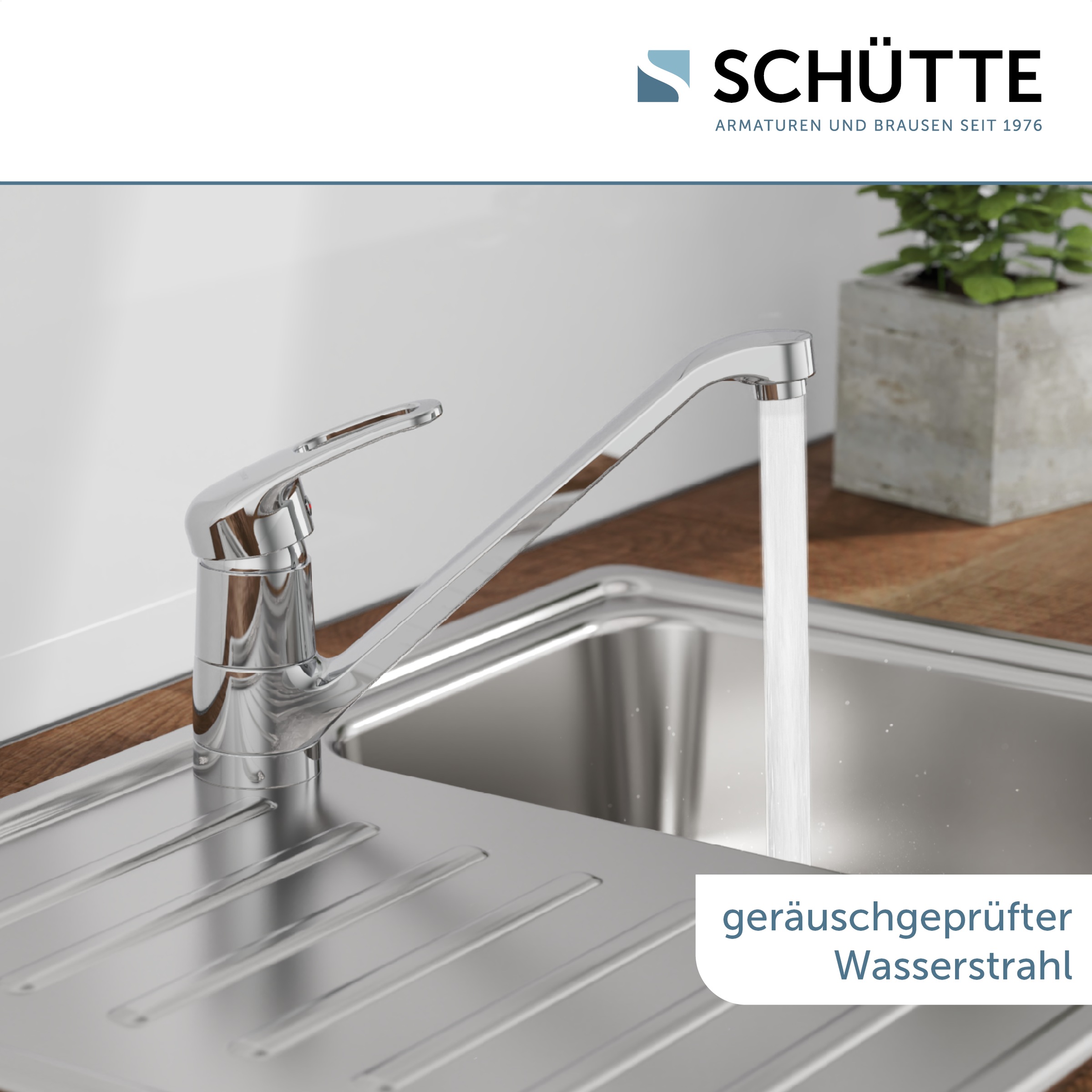 Schütte Spültischarmatur »GRANDE« 360° schwenkbar, geräuscharme Kartusche, Marken-Mischdüse