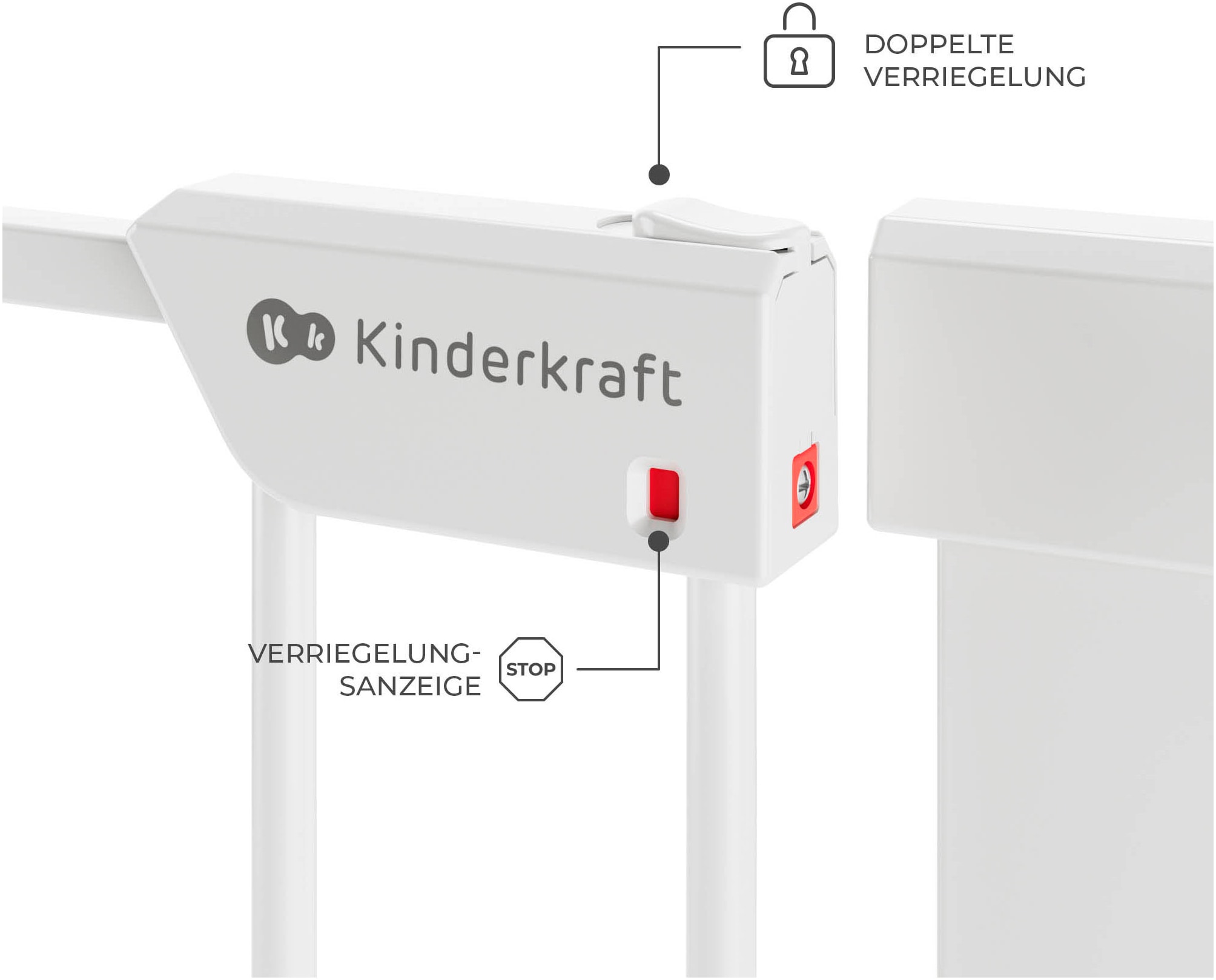 Kinderkraft Türschutzgitter »SAFE SNAP«