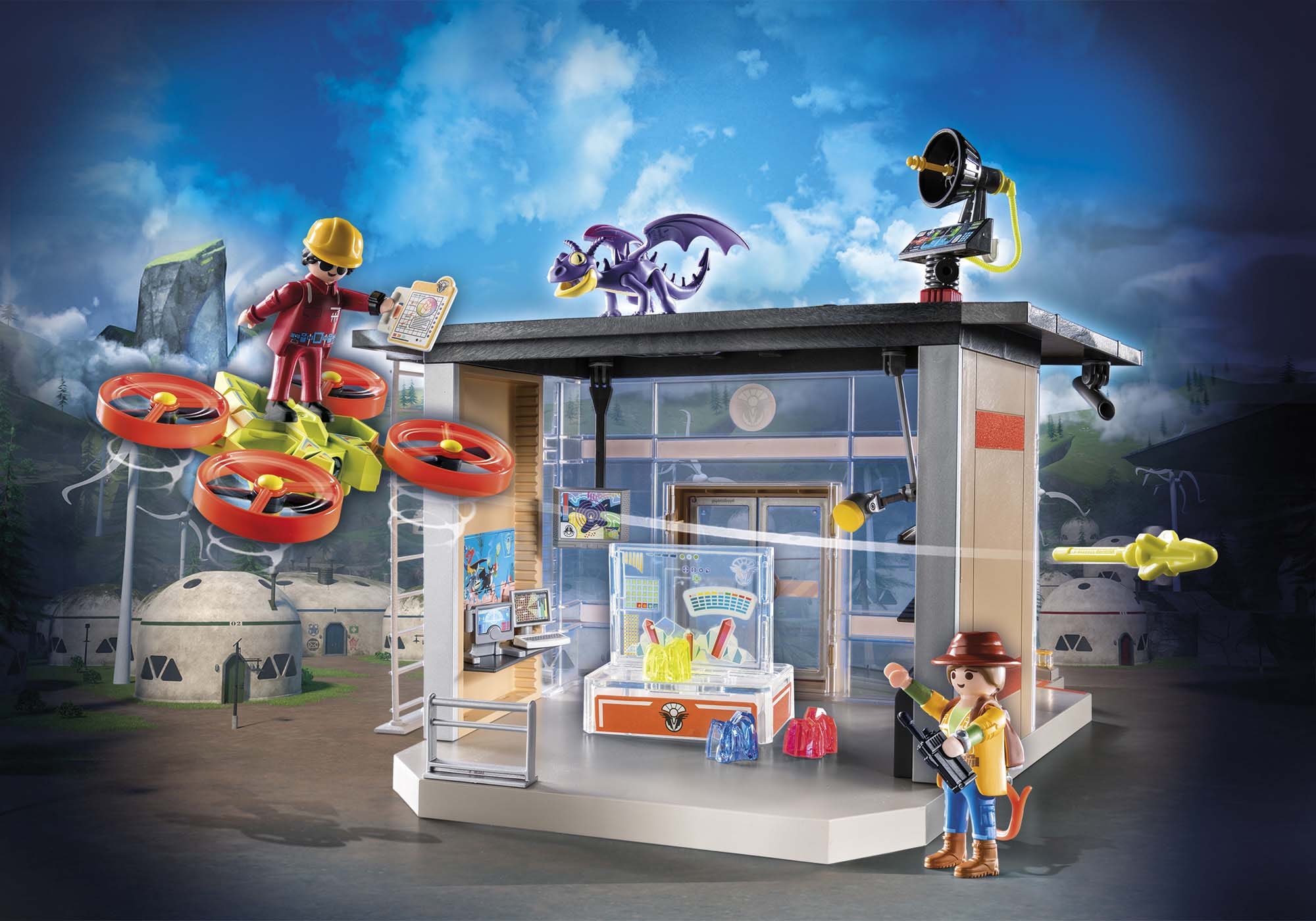 Playmobil® Konstruktions-Spielset »Dragons: The Nine Realms - Icaris Lab (71084)«, (124 St.), Made in Germany
