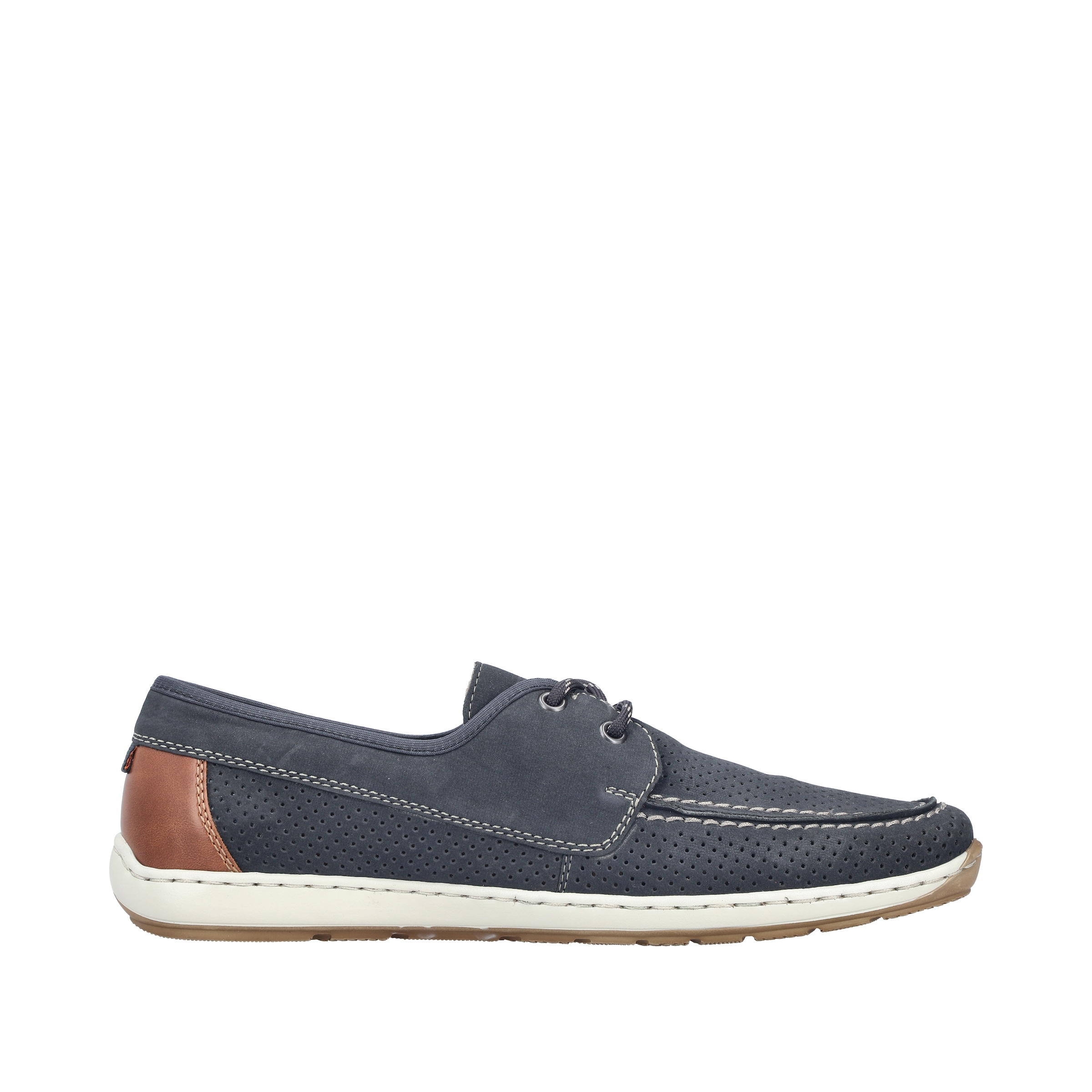 Rieker Bootsschuh  Mokassin, Halbschuh, Frühlingsschuh mit Perforation