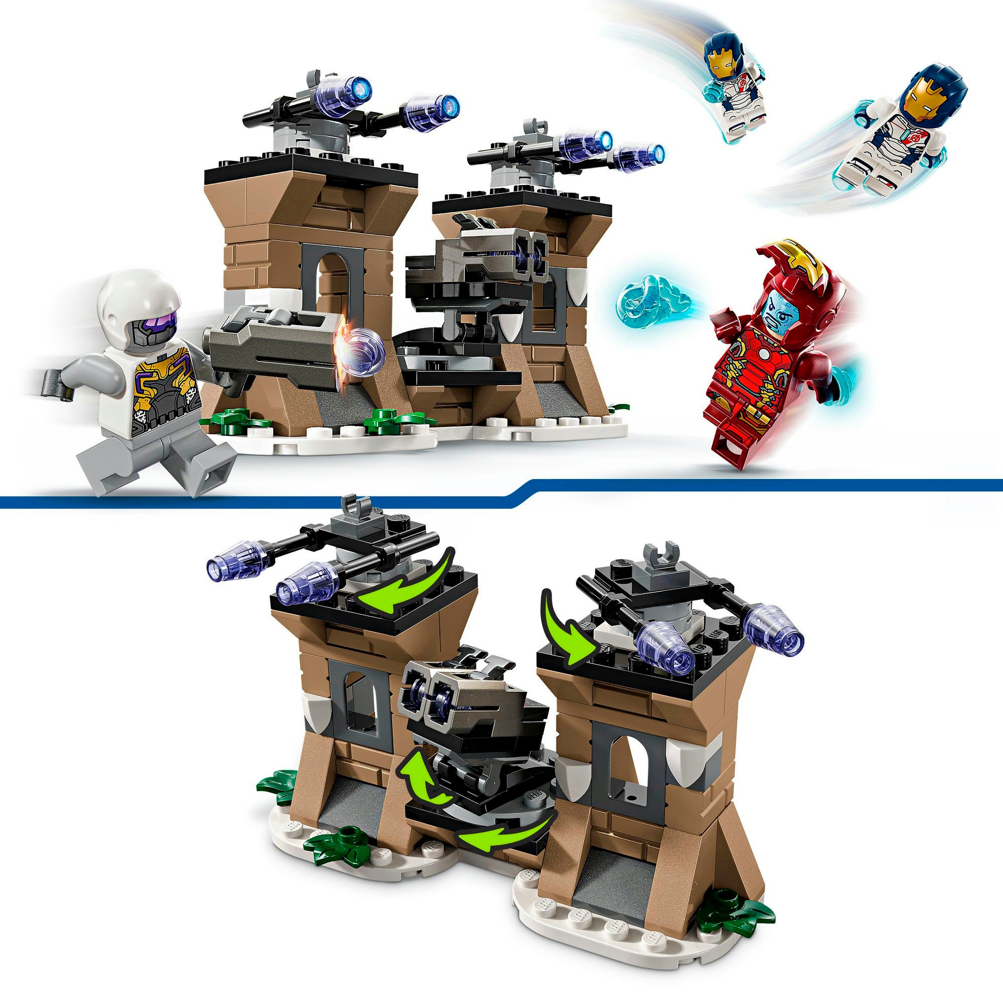 LEGO® Konstruktionsspielsteine »Iron Man & Iron Legion vs. HYDRA-Soldat (76288), LEGO Super Heroes«, (135 St.), Made in Europe