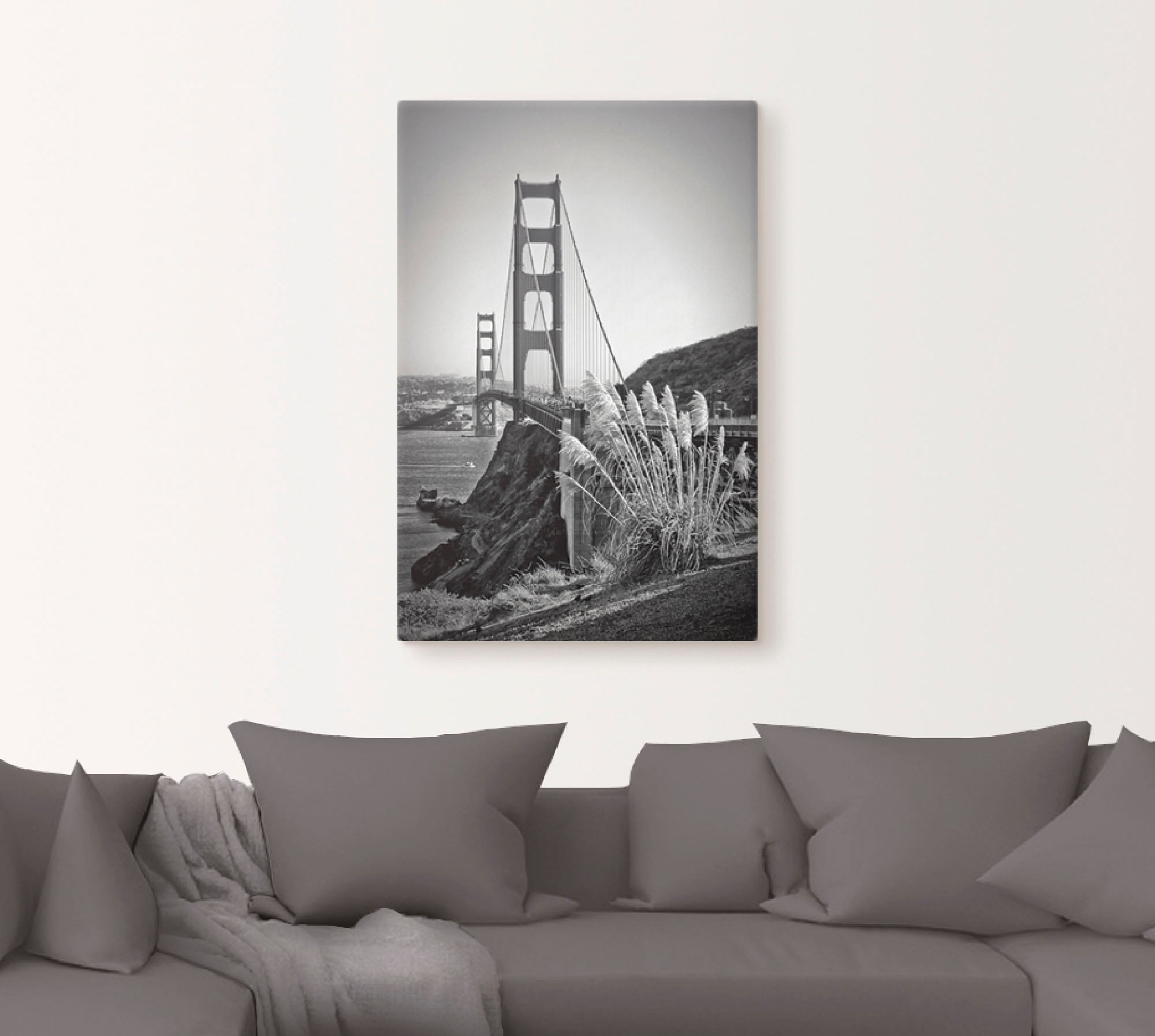 Artland Wandbild »San Francisco Golden Gate Bridge«, Amerika, (1 St.), als günstig online kaufen