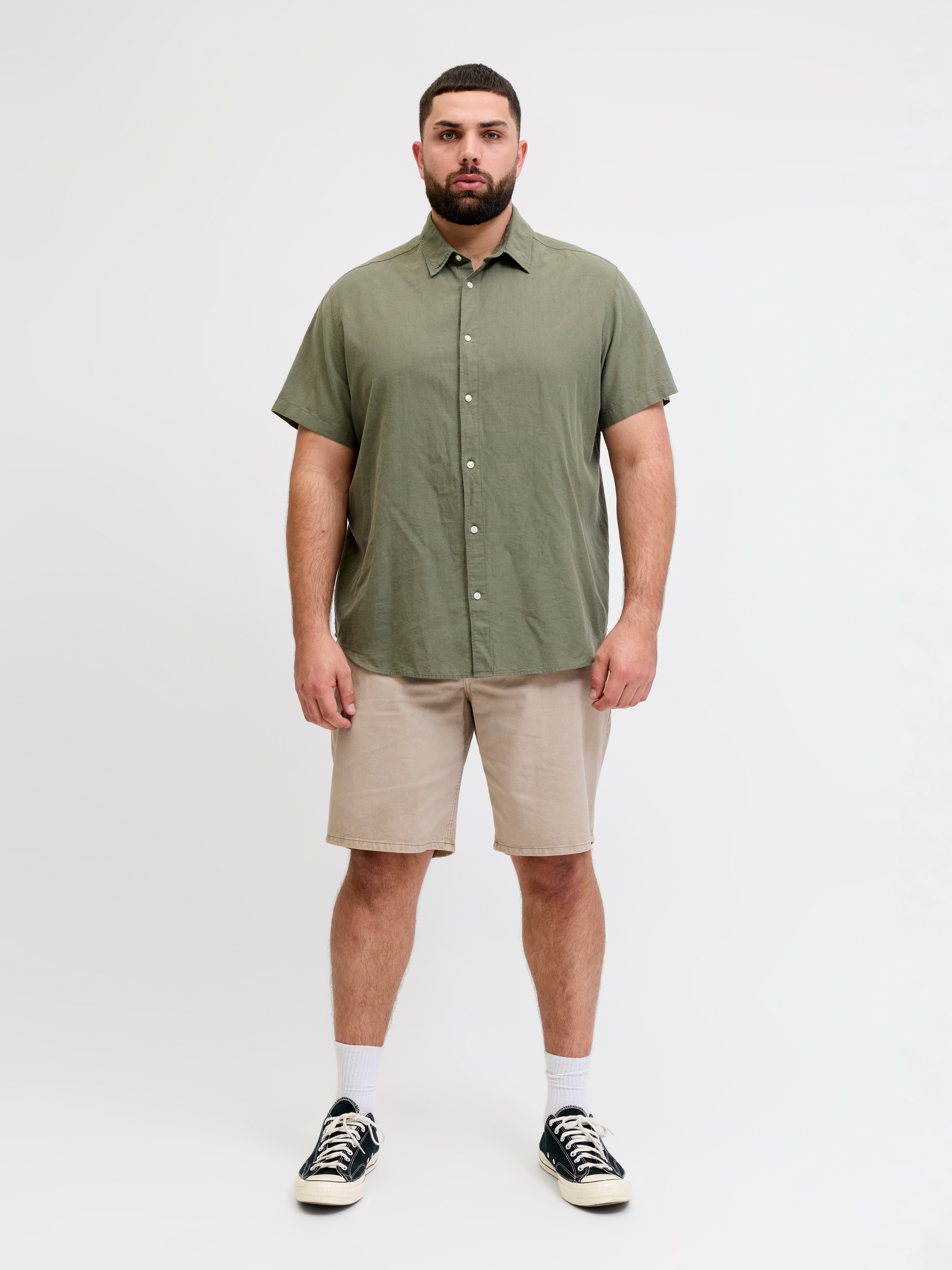 Jack & Jones PlusSize Shorts »JPSTTONY ORIGINAL 017 SHORTS MID S PLS«  Baumwolle, regular fit