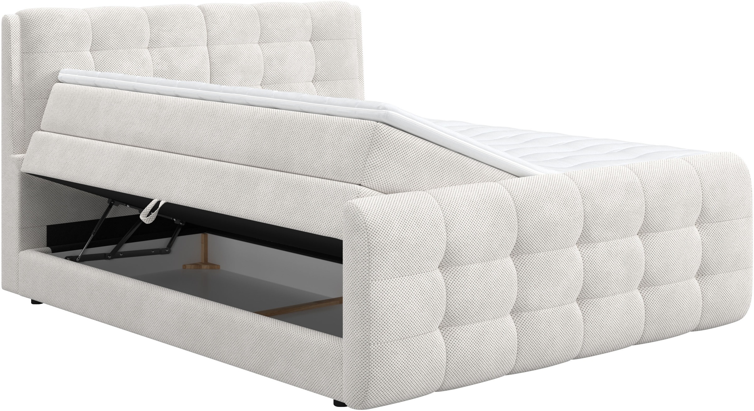 COTTA Boxspringbett »Fort mit Bettkasten, inkl. Topper«, erhältlich in verschiedenen Breiten (160cm, 180cm & 200cm)