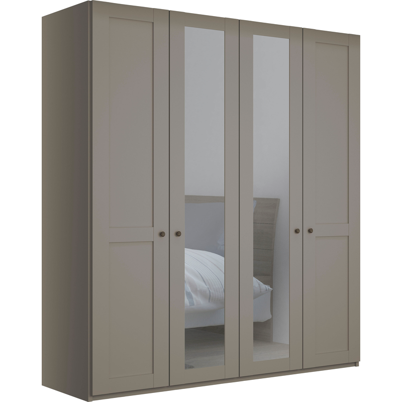 WIEMANN Drehtürenschrank »Göteborg, mit 95° Öffnungswinkel, Made in Germany« inkl. Spiegel und Türendämpfung, moderner Landhausstil...