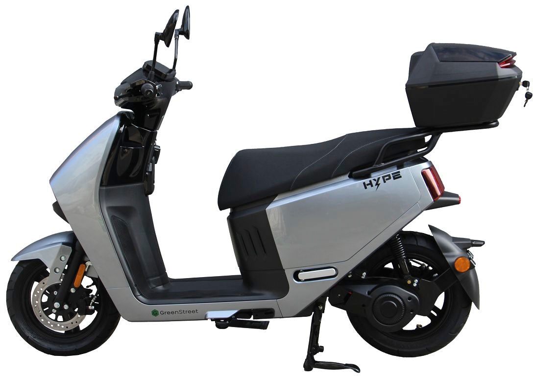 GreenStreet E-Motorroller »HYPE 3000 W 85 km/h inkl. Topcase«, bis zu 90 km Reichweite, mit USB-Anschluss und Keyless-System