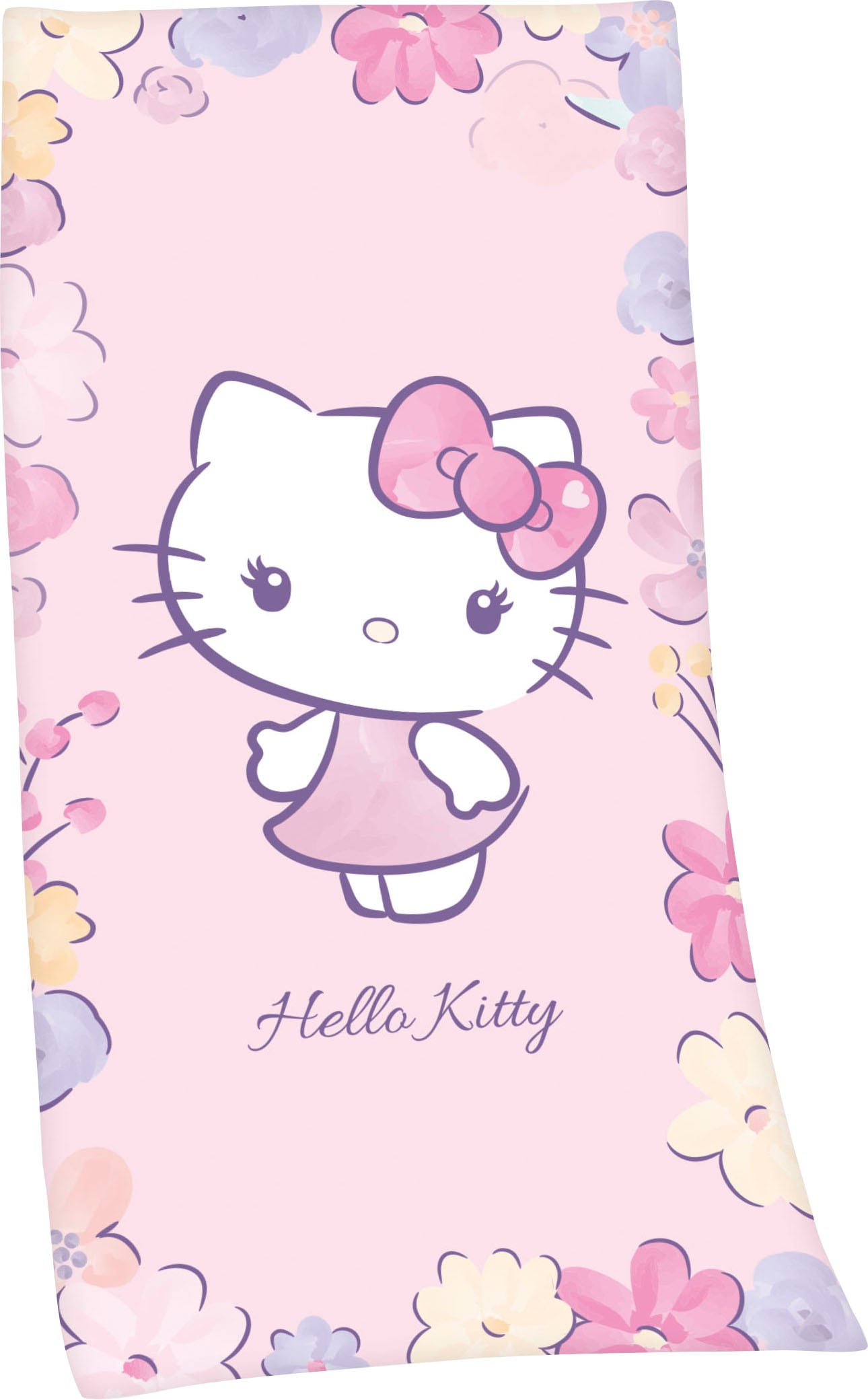 Hello Kitty Badetuch »Hello Kitty«, (1 St., Badetuch 75 x 150 cm), hochfarb günstig online kaufen