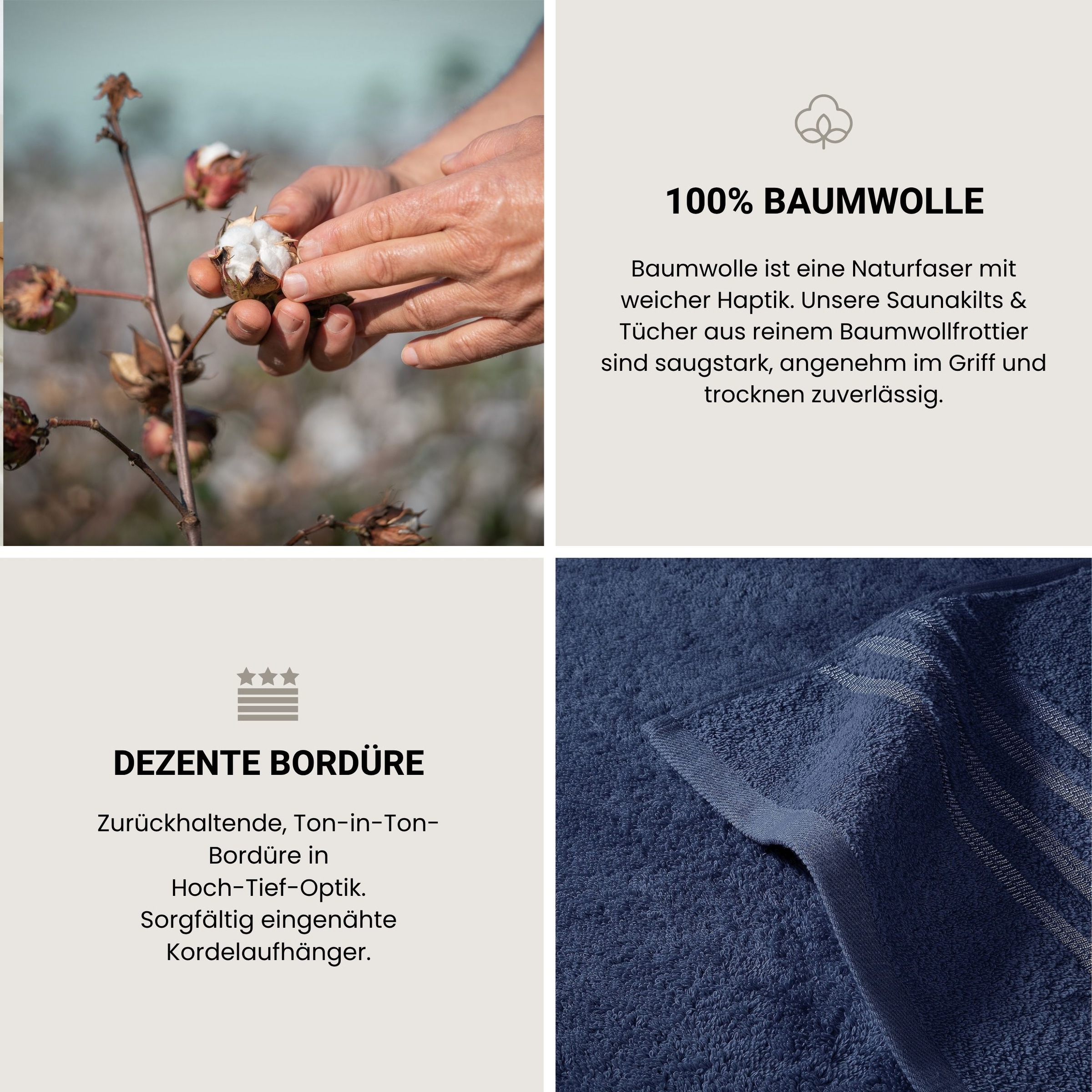 Schiesser Gaestehandtuecher »Milano aus 100% Baumwolle mit eleganter Bordüre in Hoch-Tief-Optik« OEKO-TEX® MADE IN GREEN
