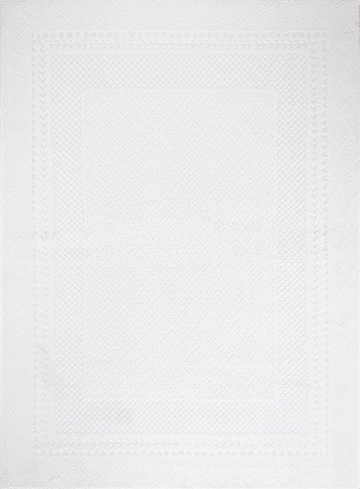 Livabliss Teppich »MONACO«, rechteckig, 14 mm Höhe, Skandinavischer Teppich, Kurzflor Boho-Wohnzimmerteppich