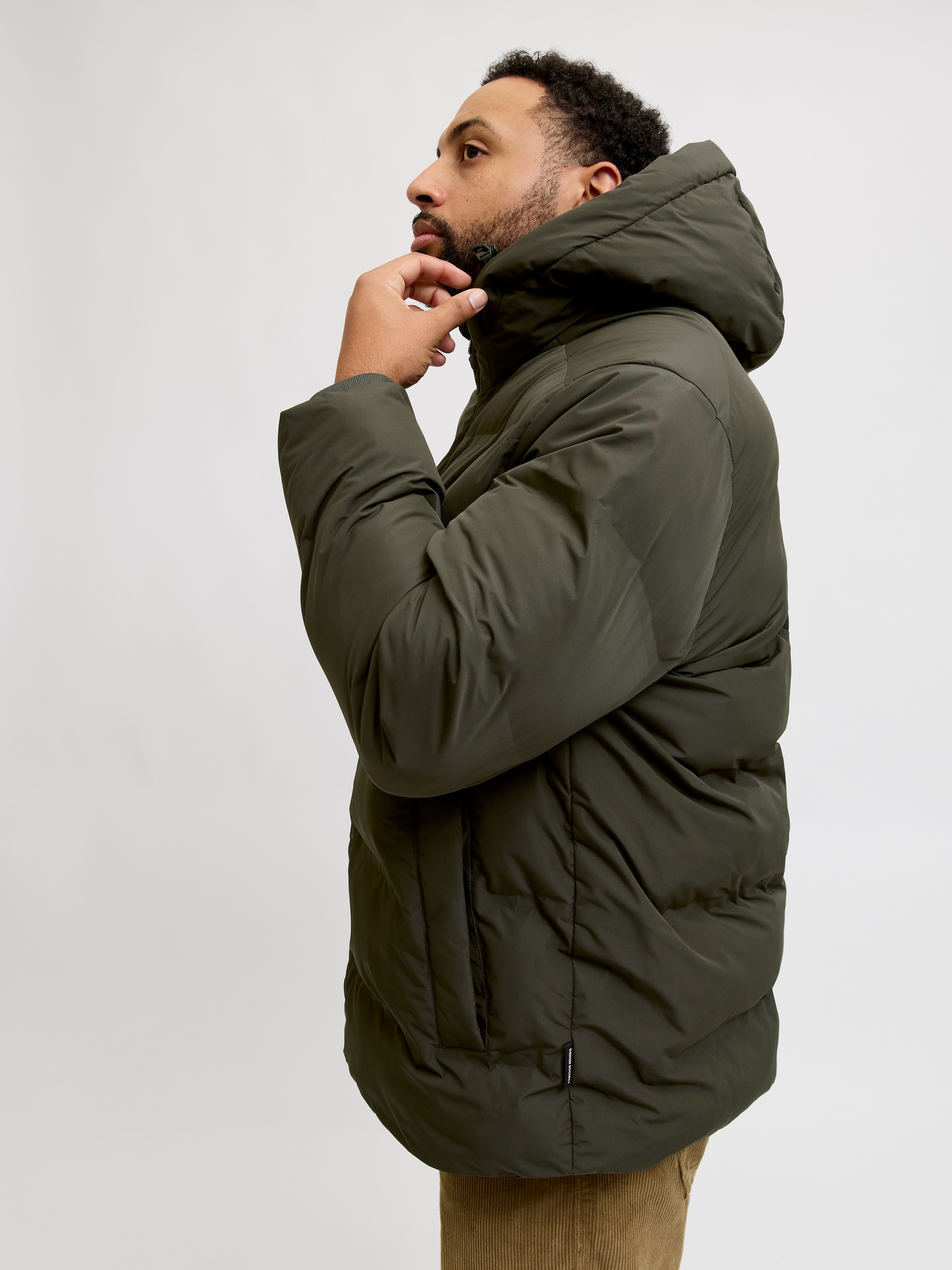 Jack & Jones PlusSize Steppjacke »JJESOHO PUFFER HOOD SN PLS« mit Kapuze
