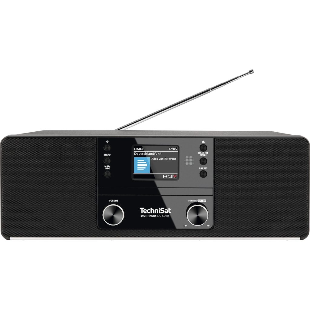 TechniSat Digitalradio (DAB+) »DIGITRADIO 370 CD IR«, (Bluetooth-WLAN UKW mit RDS-Digitalradio (DAB+) 10 W)