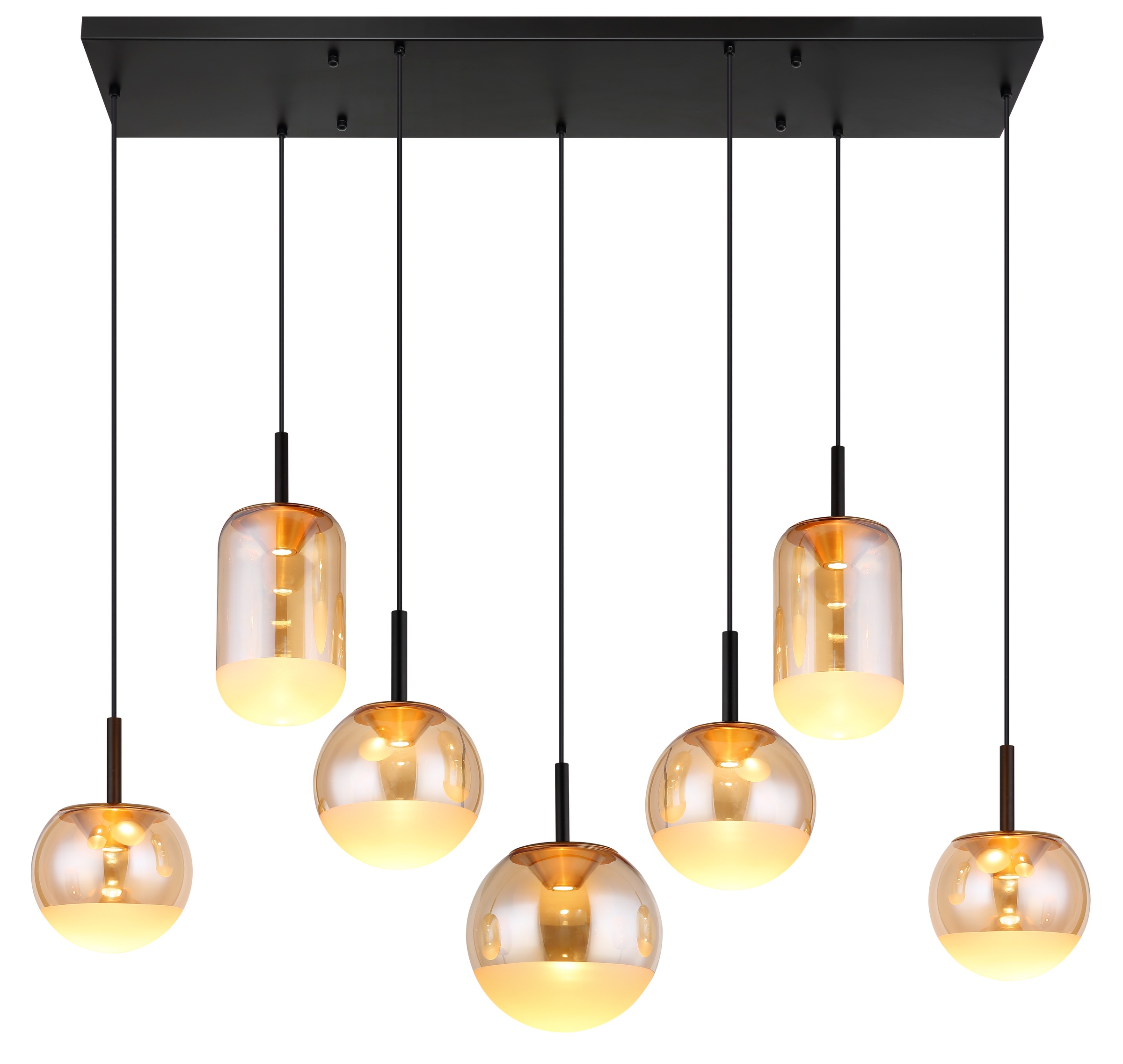 GLOBO LIGHTING Hängeleuchte »SEVERIN« LED-Modul 1 Stk. Warmweiß Hängelampe Esszimmer-Leuchte Esstischleuchte Wohnzimmer