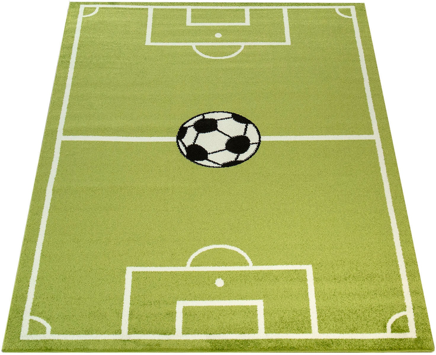 Paco Home Kinderteppich »ECE Fussball 953«, rechteckig, 14 mm Höhe, Kurzflo günstig online kaufen