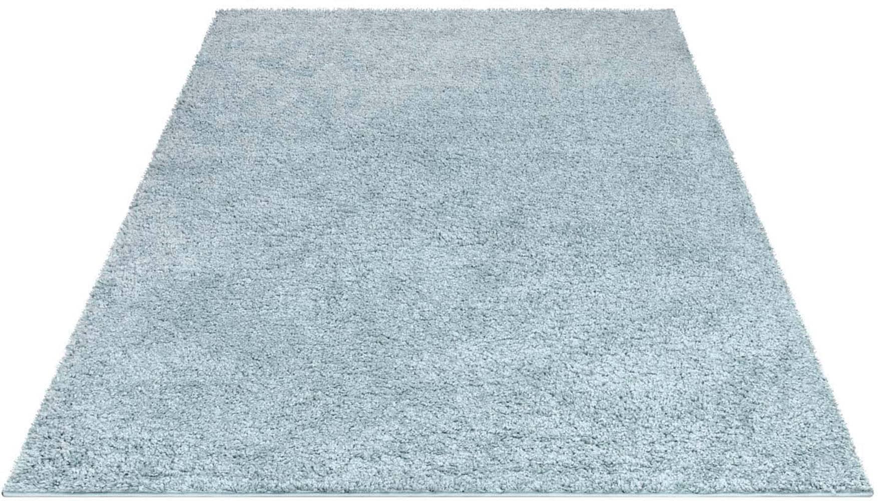 Carpet City Hochflor-Teppich »City Shaggy«, rechteckig, 30 mm Höhe, Auch als Läufer, Langflor, Uni, Shaggy, flauschig-weich