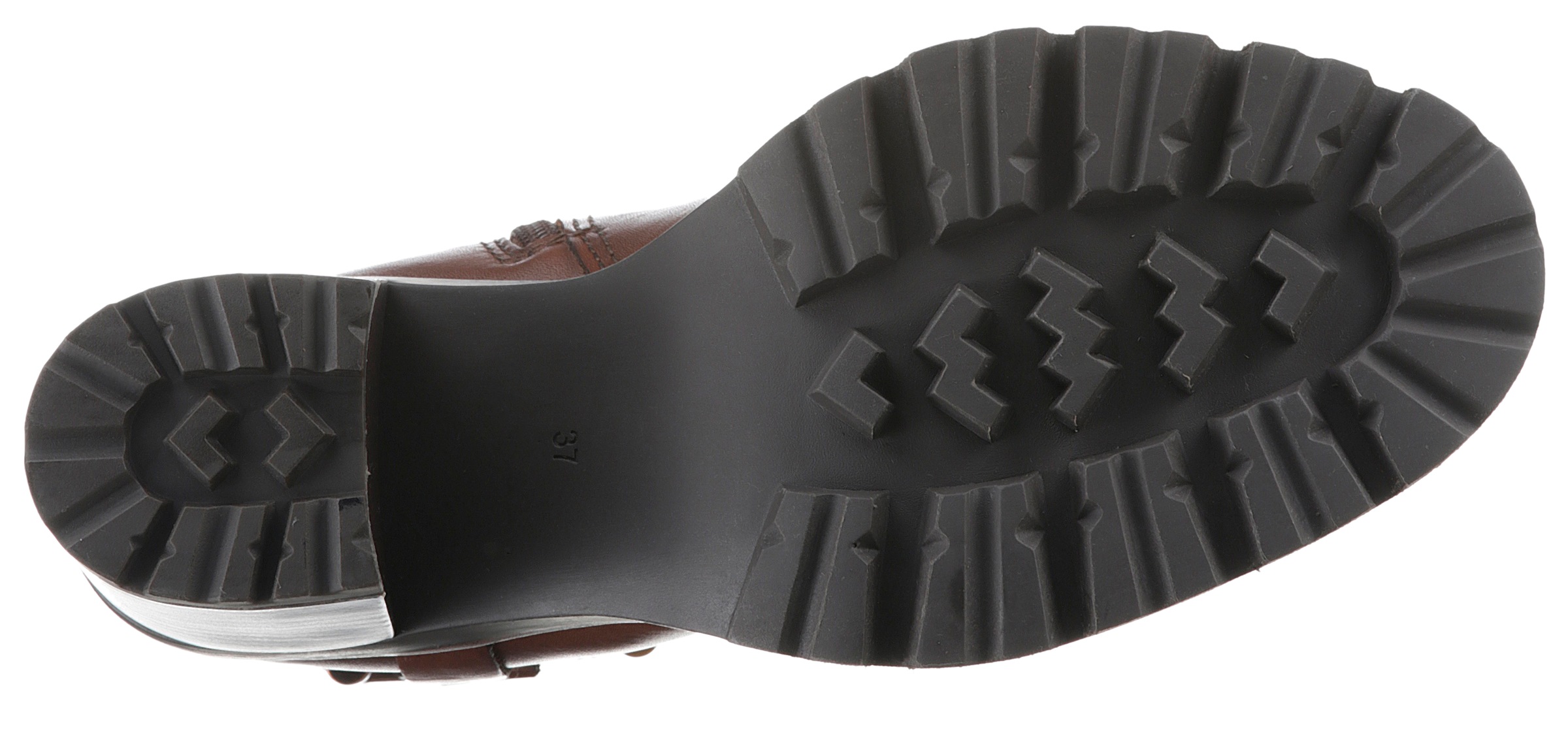 MARCO TOZZI Stiefelette, Blockabsatz, Westernstiefelette, Chunky Boots mit Zierriegel