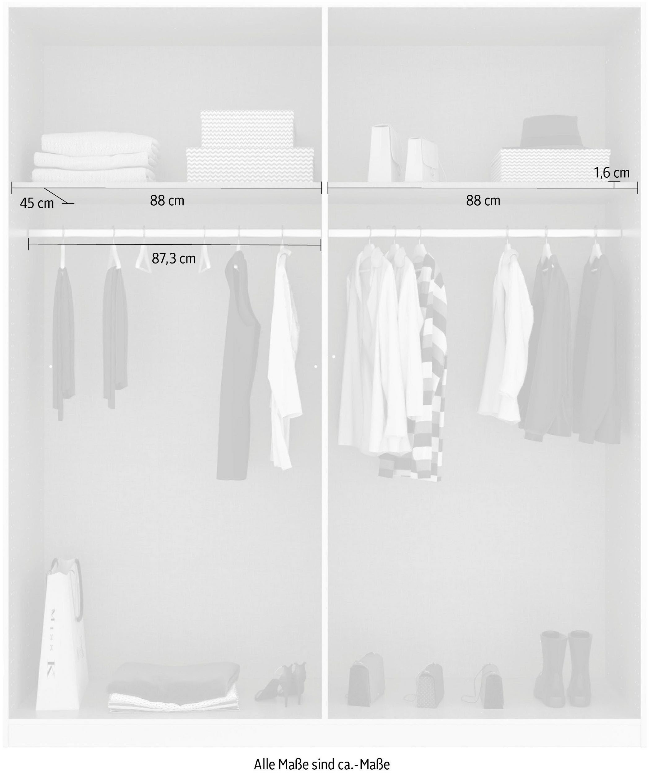 rauch Drehtürenschrank »Pure by Quadra Spin«