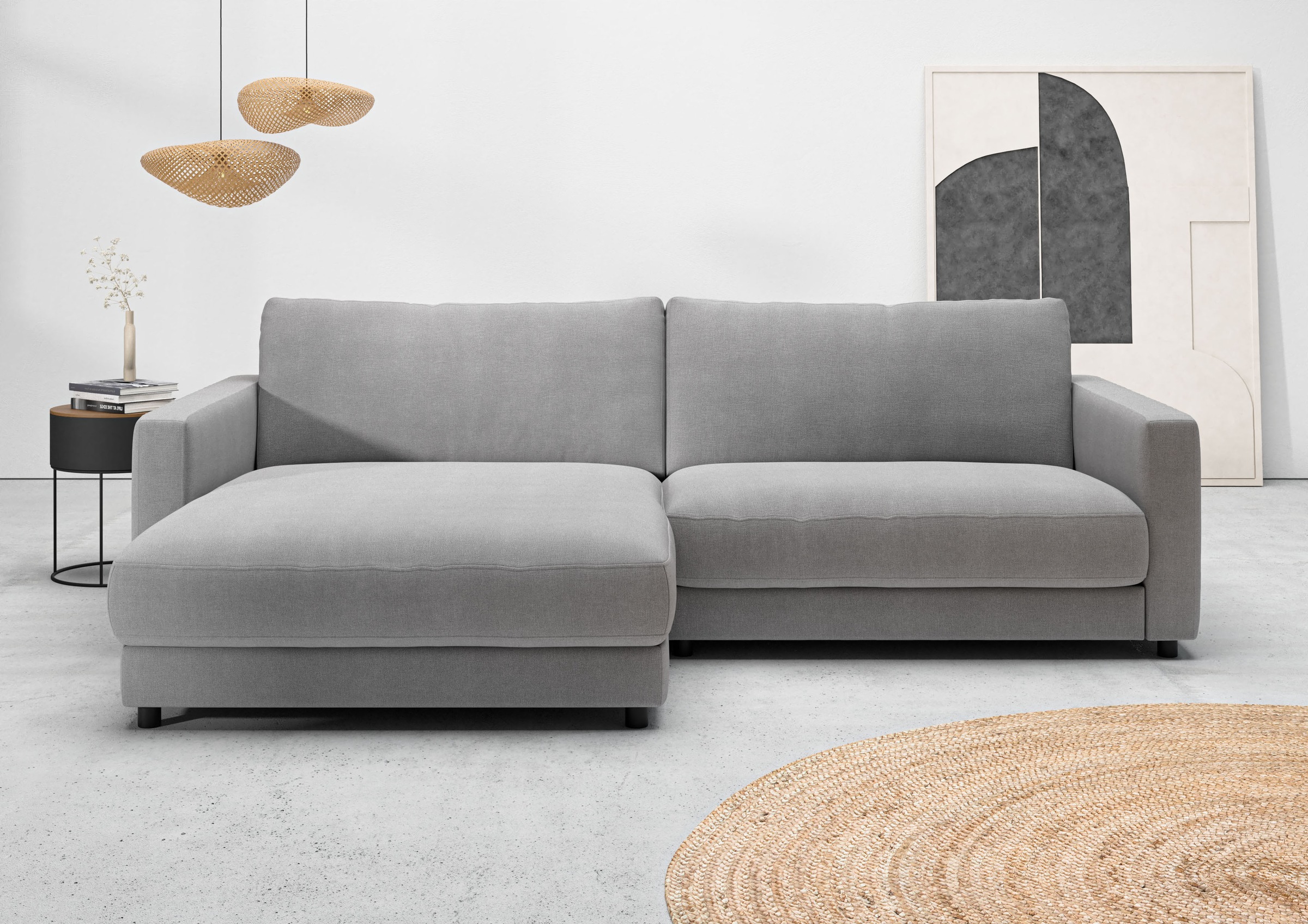 Home affaire Ecksofa »Ecksofa Jiro, L-Form, große Sitztiefe, Breite 265 cm« günstig online kaufen