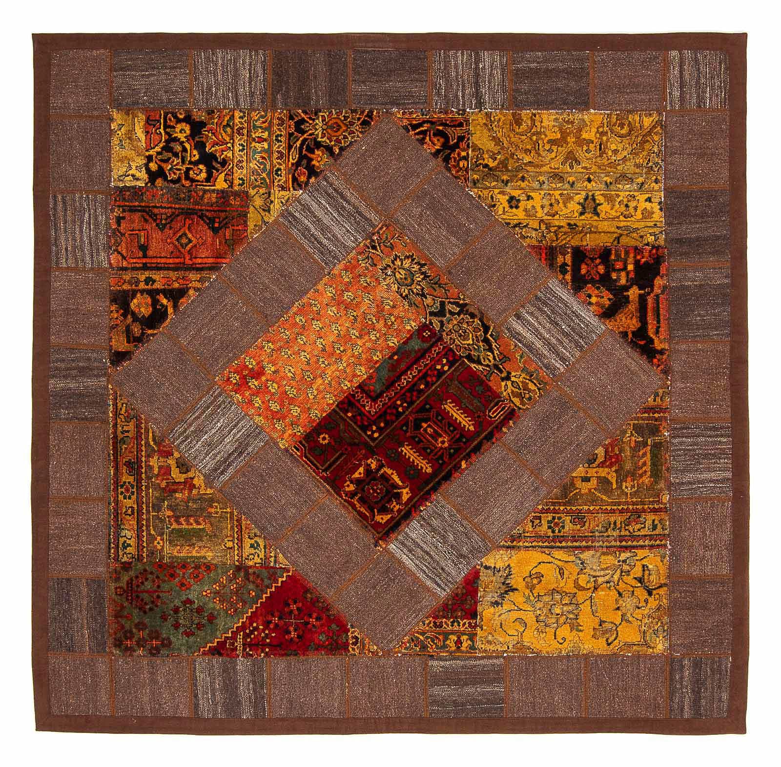 morgenland Wollteppich »Patchwork Patchwork 241 x 173 cm«, rechteckig, 5 mm günstig online kaufen