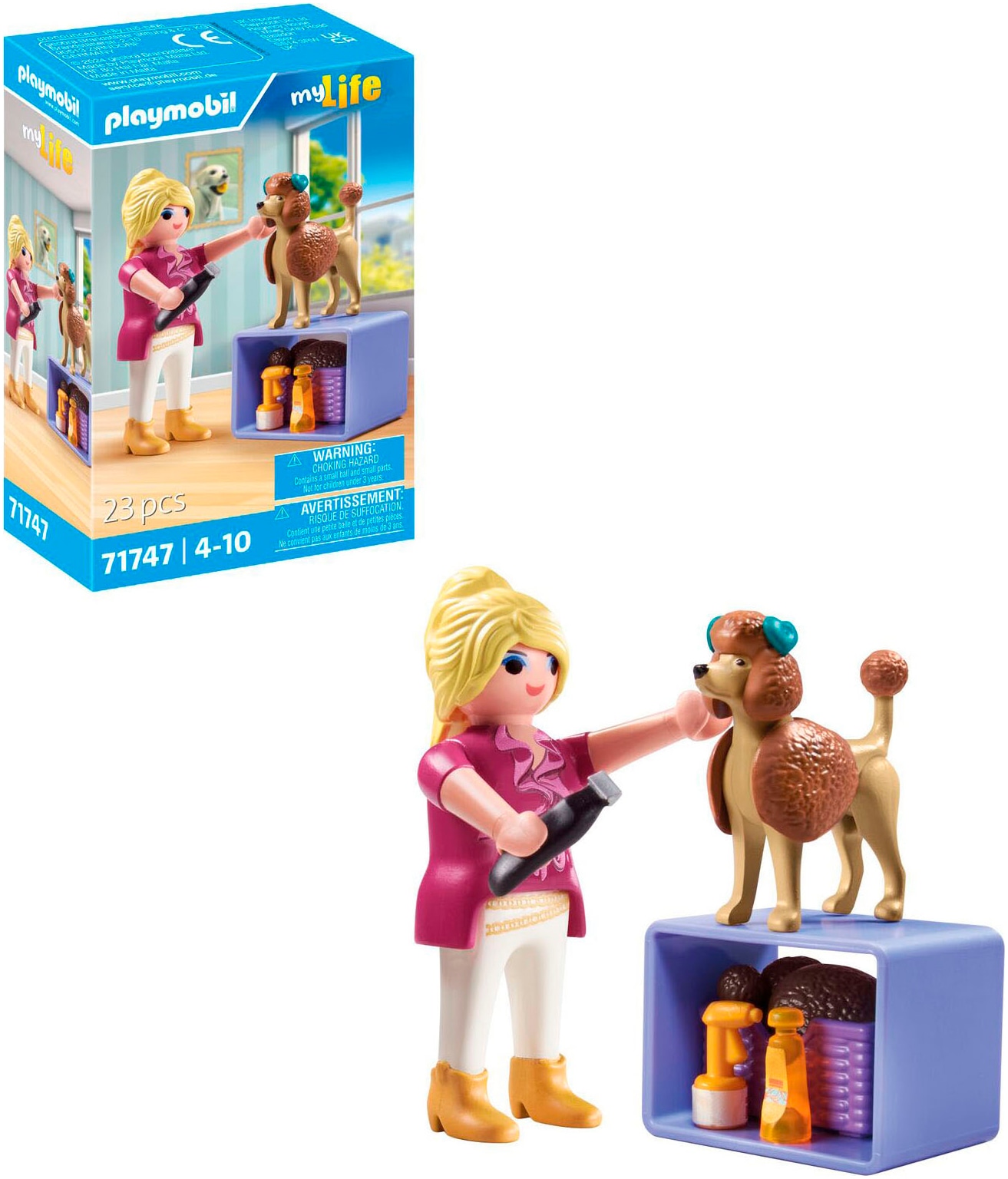 Playmobil® Konstruktions-Spielset »Hundefriseurin (71747), Playmobil My Life«