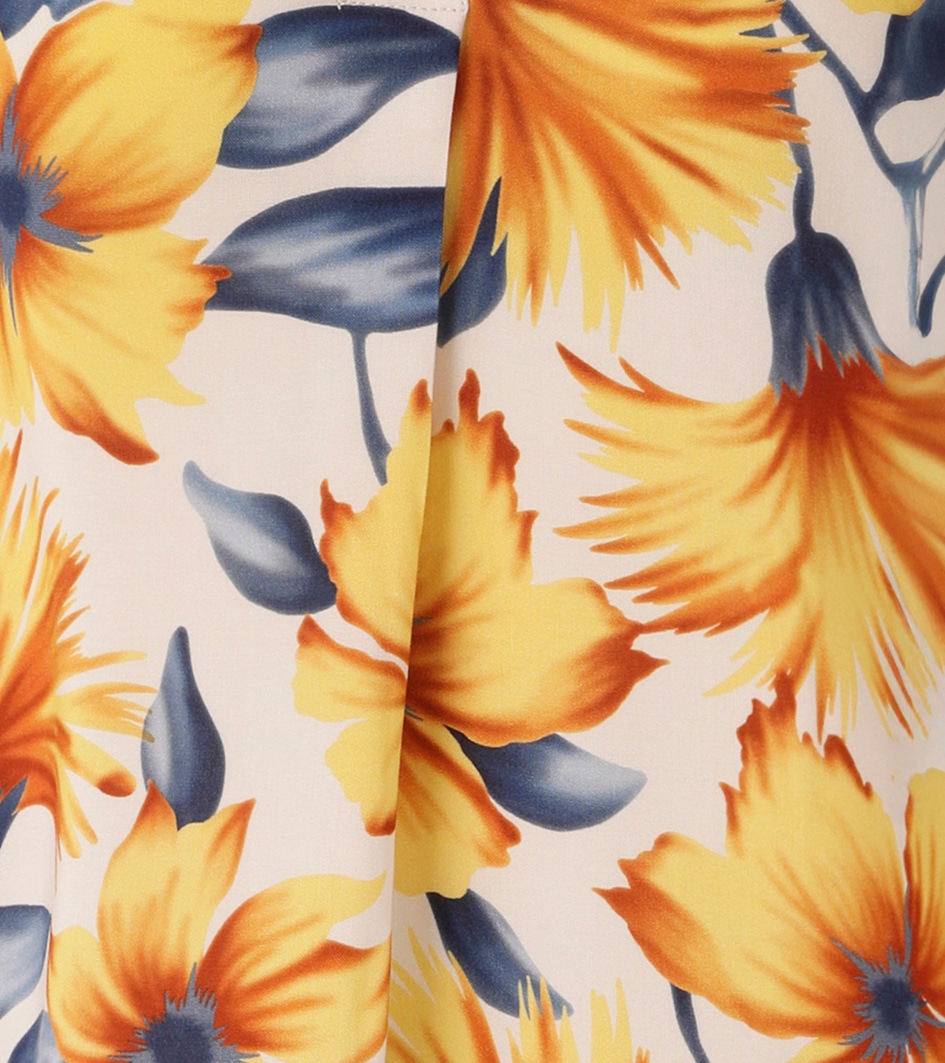 Aniston CASUAL Schlupfbluse mit farbharmonischen, großflächigen Blüten bedruckt - NEUE KOLLEKTION