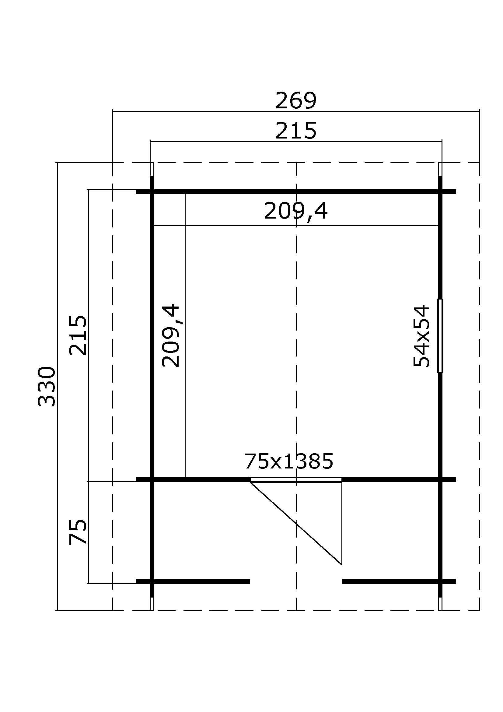 Nordic Holz Spielhaus »LIDO«, BxTxH: 270x330x211 cm