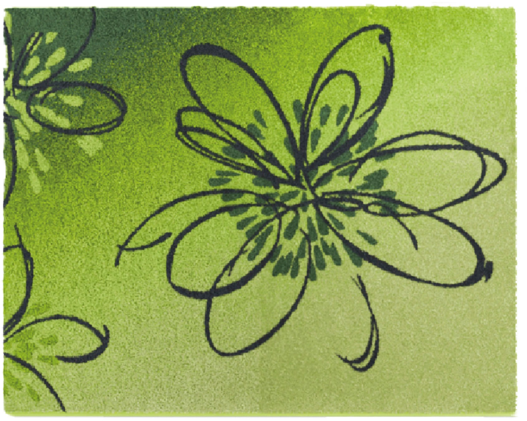 Grund Badematte »Lusia« Höhe 20 mm rutschhemmend beschichtet fußbodenheizungsgeeignet Florales Design mit sanftem Farbverlauf, 5 Jahre Garantie