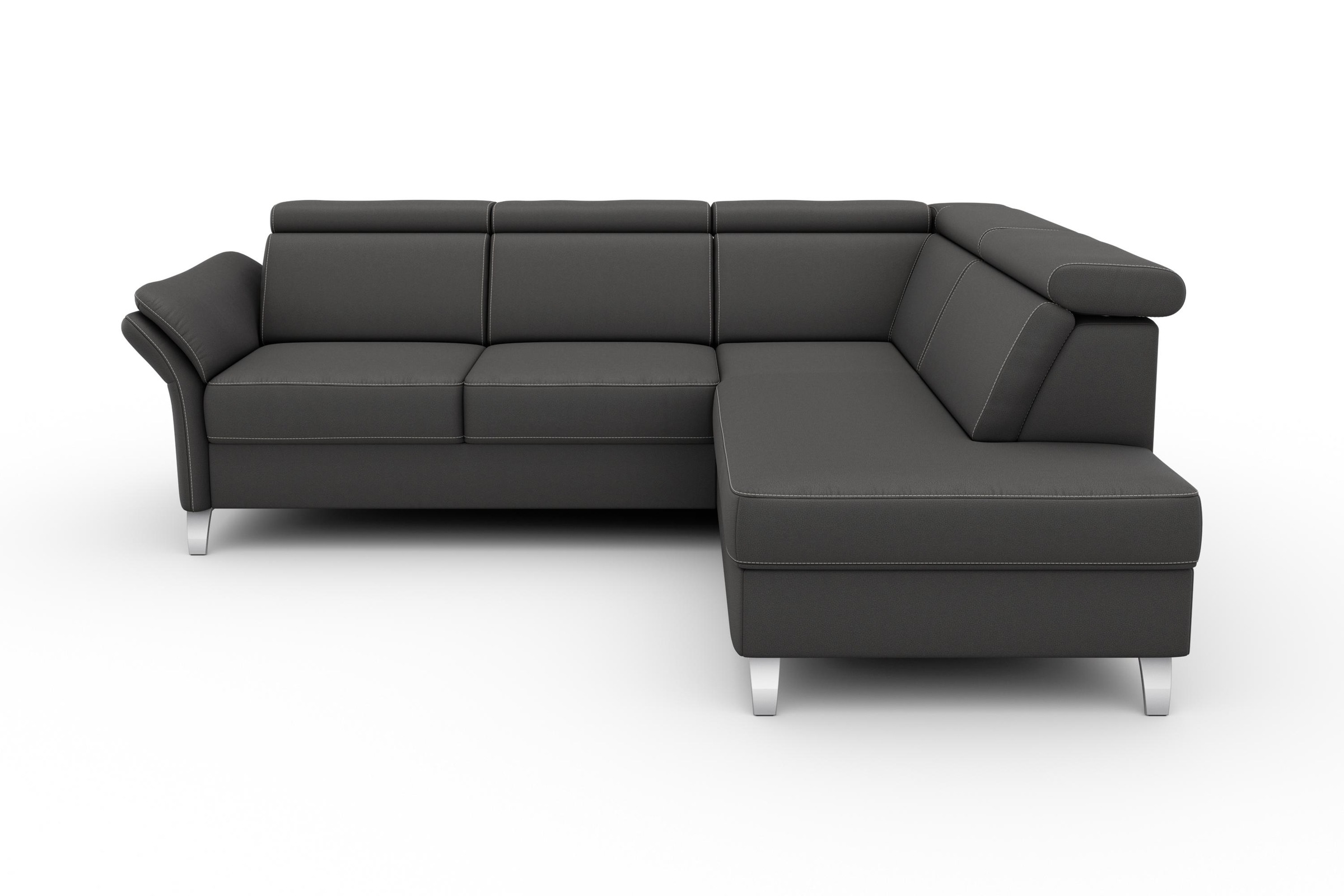 sit&more Ecksofa »Vincenzo L-Form«, inklusive Kopfteilverstellung, wahlweis günstig online kaufen