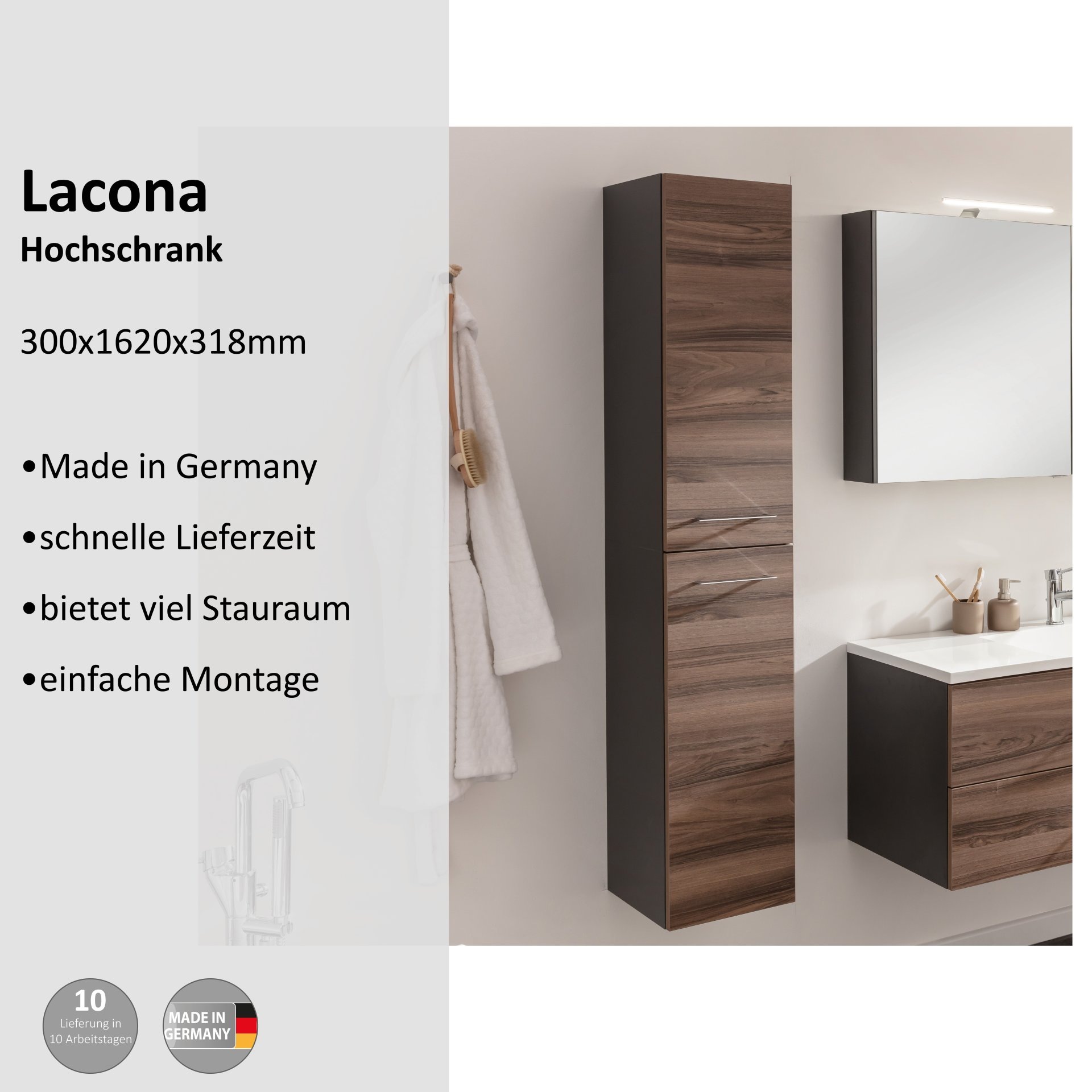 welltime Hochschrank »Lacona«