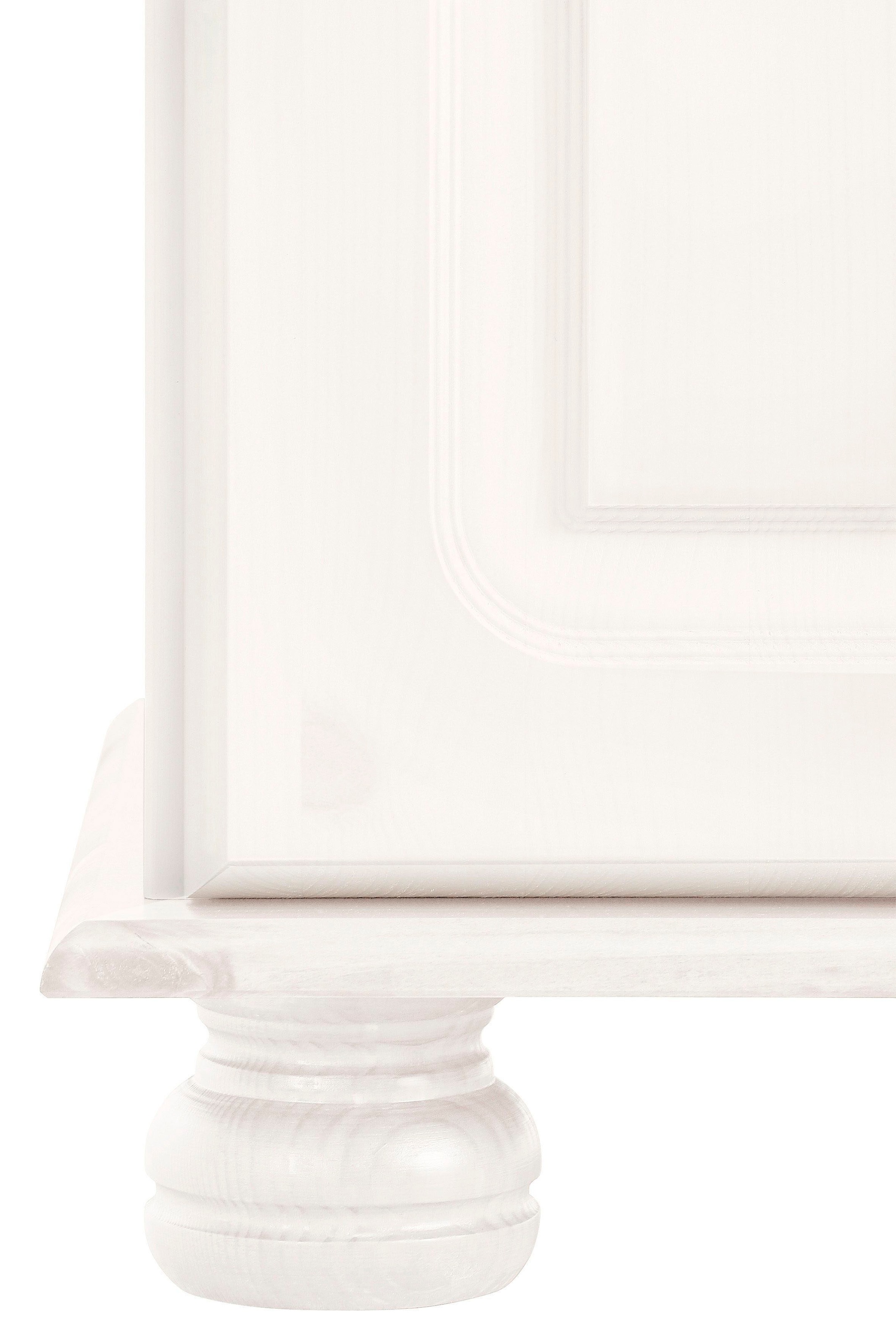 Home affaire Sideboard »Mette«, Kommode mit gefrästen, kugelförmigen Füßen, Breite 80 cm