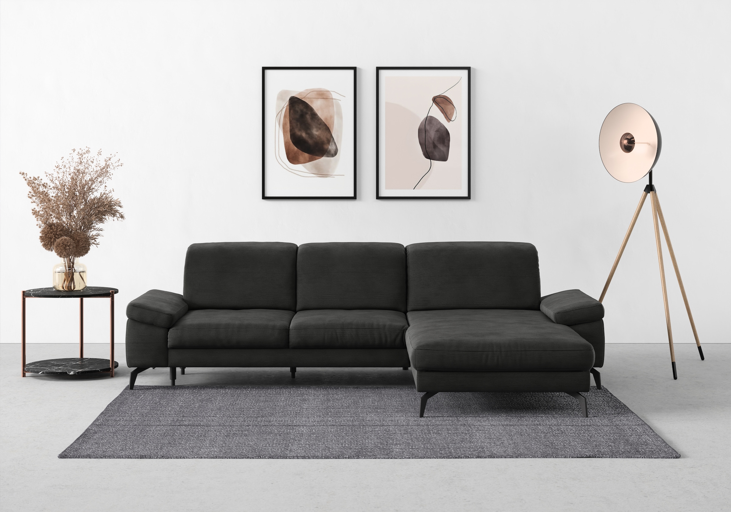 sit&more Ecksofa »Cabana L-Form«, Recamiere, wahlweise mit Sitztiefen-, Arm günstig online kaufen