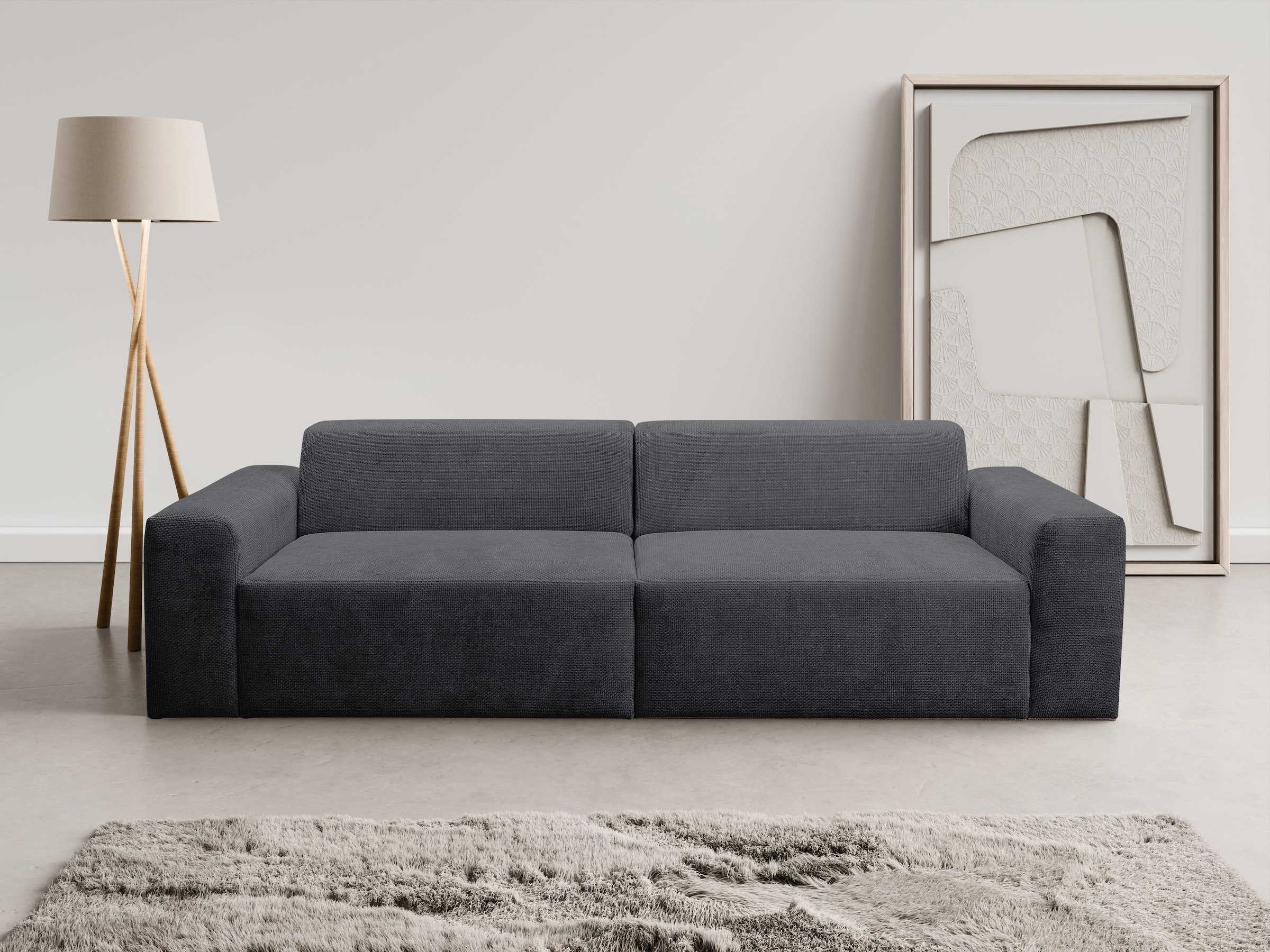 WERK2 Sofa »Zeus 3-Sitzer, Big-Sofa, Breite 256cm, Tiefe 105cm, modern & be günstig online kaufen