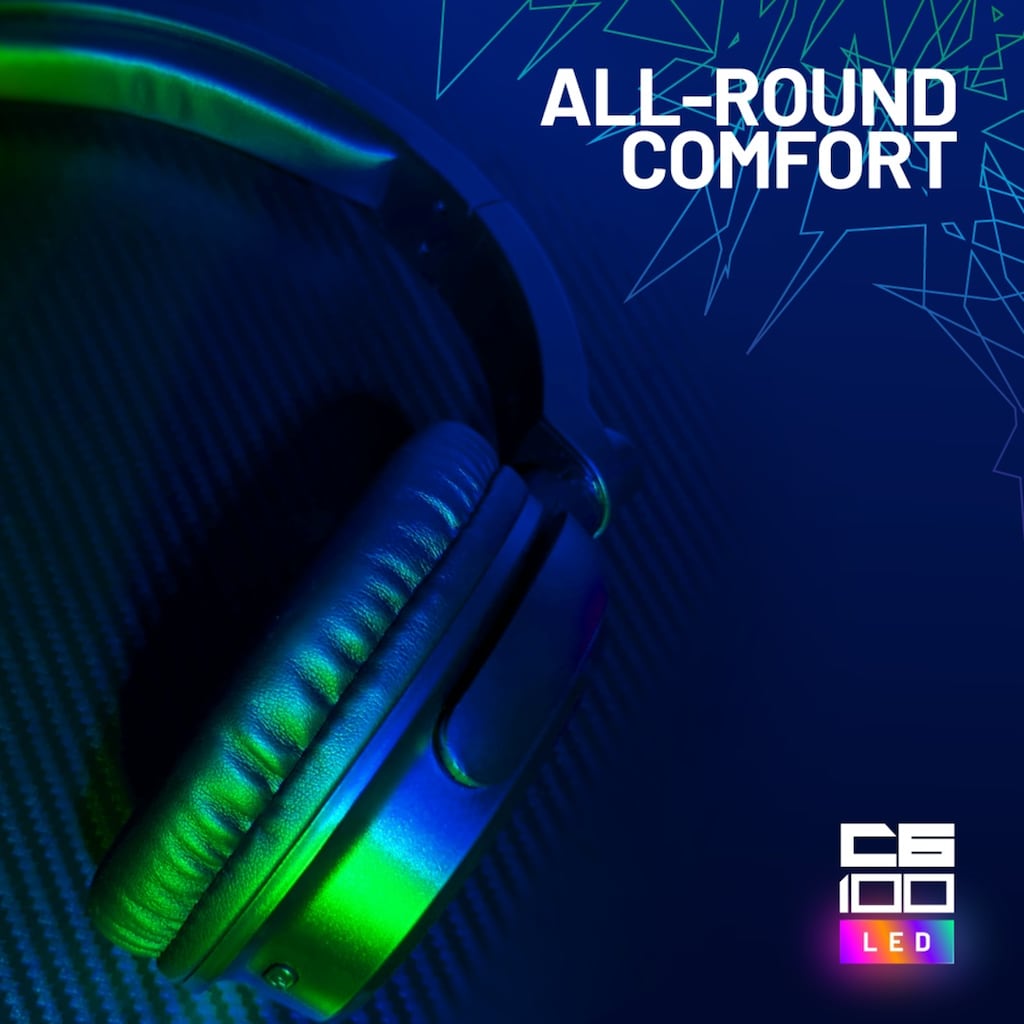 Stealth Gaming-Headset »Stereo Gaming Headset C6-100 mit LED Beleuchtung«