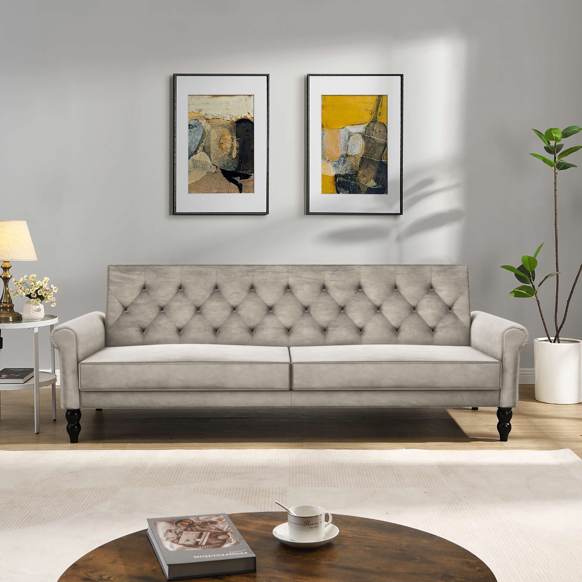 Dorel Home 3-Sitzer »Tyne« Schlafsofa 222 cm, Bettfunktion (110/190cm), pfl günstig online kaufen